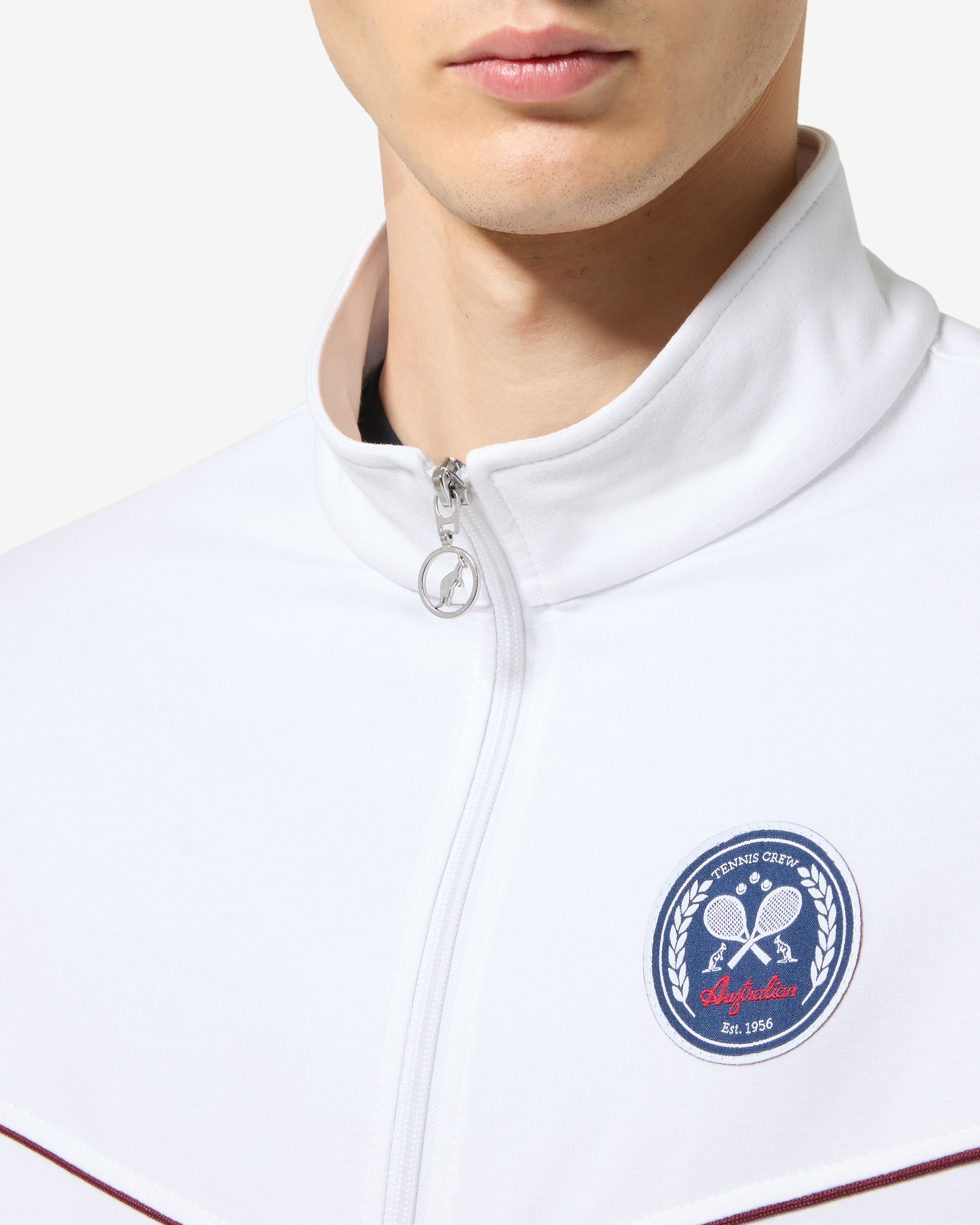 australian-legend-track-jacket-bianca-felpa-elasticizzata image 4