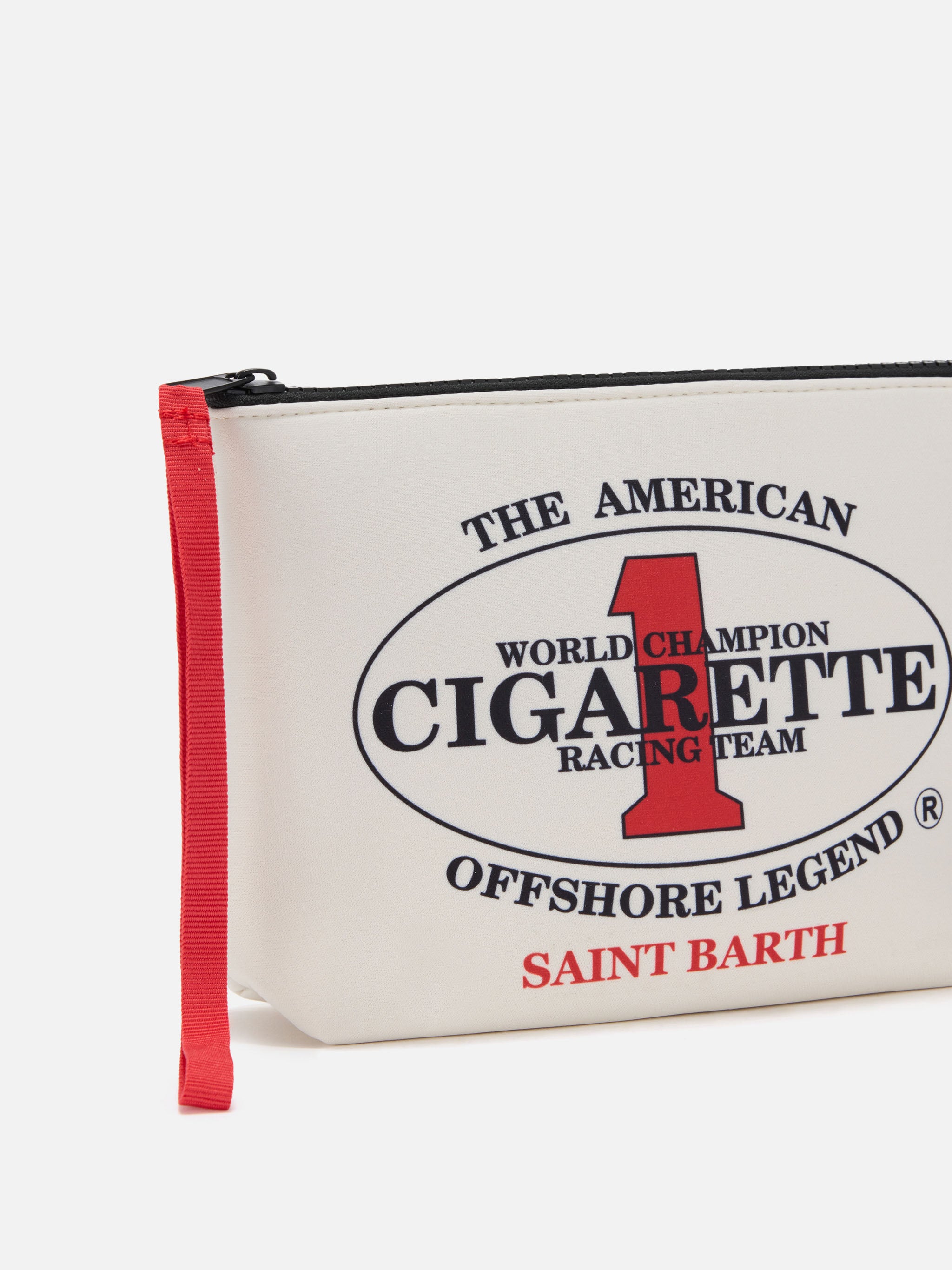 pochette-mc2-saint-barth-aline-in-scuba-bianca-con-ricamo-cigarette-racing-team- image 2