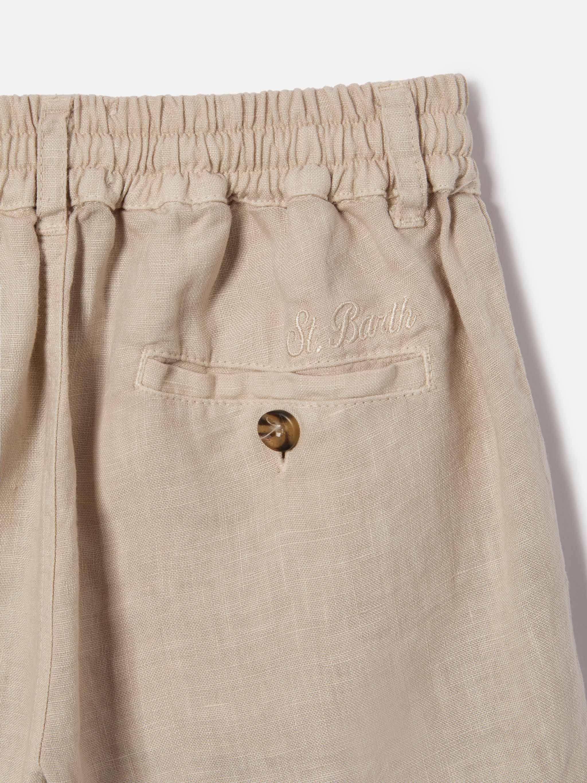 mc2-saint-barth-ischia-jr-shorts-bambino-lino-grigio-chiaro image 3