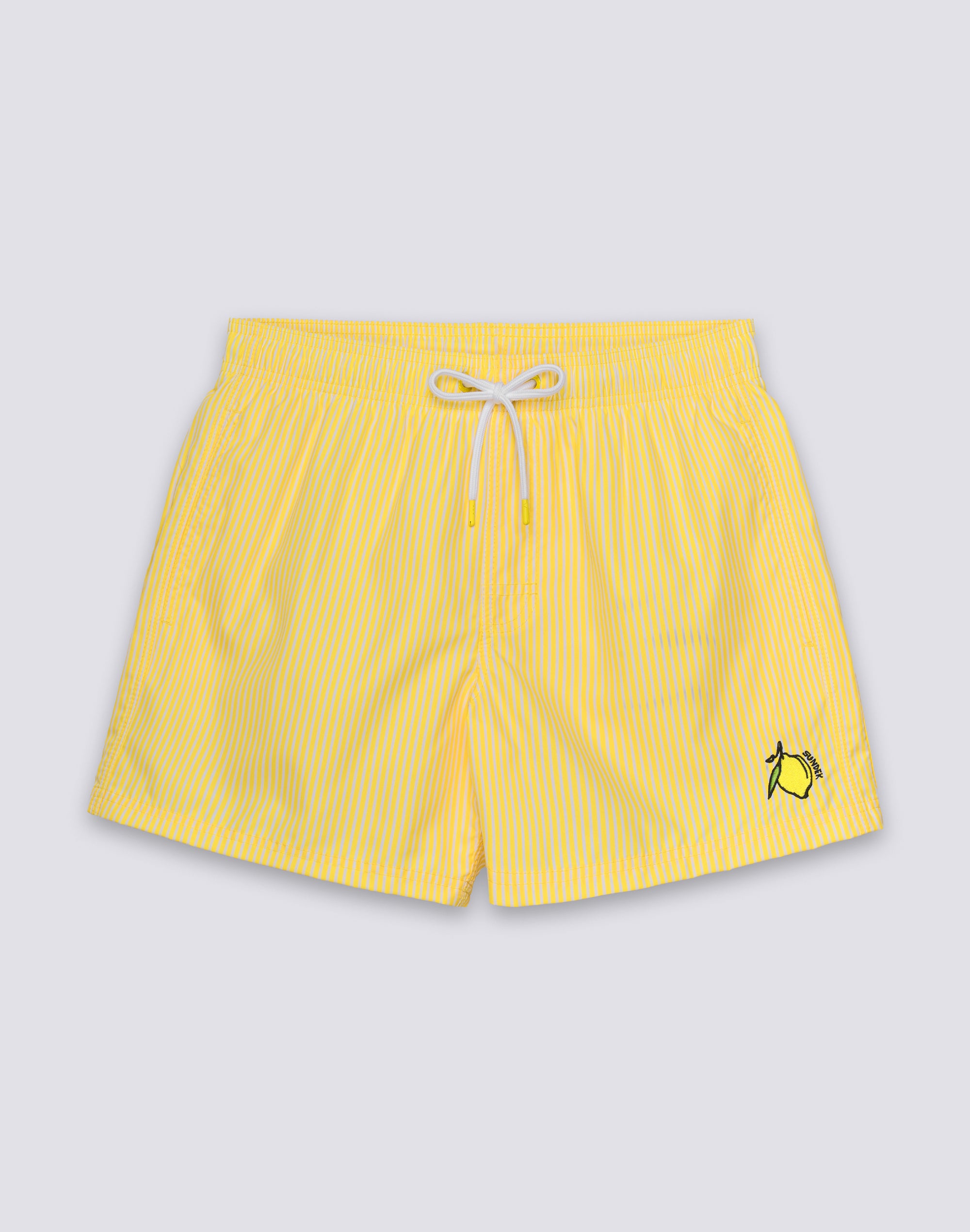 sundek-uomo-costume-boxer-corto-35-cm-repreve-juicy-stripes-con-ricamo-frutta image 2