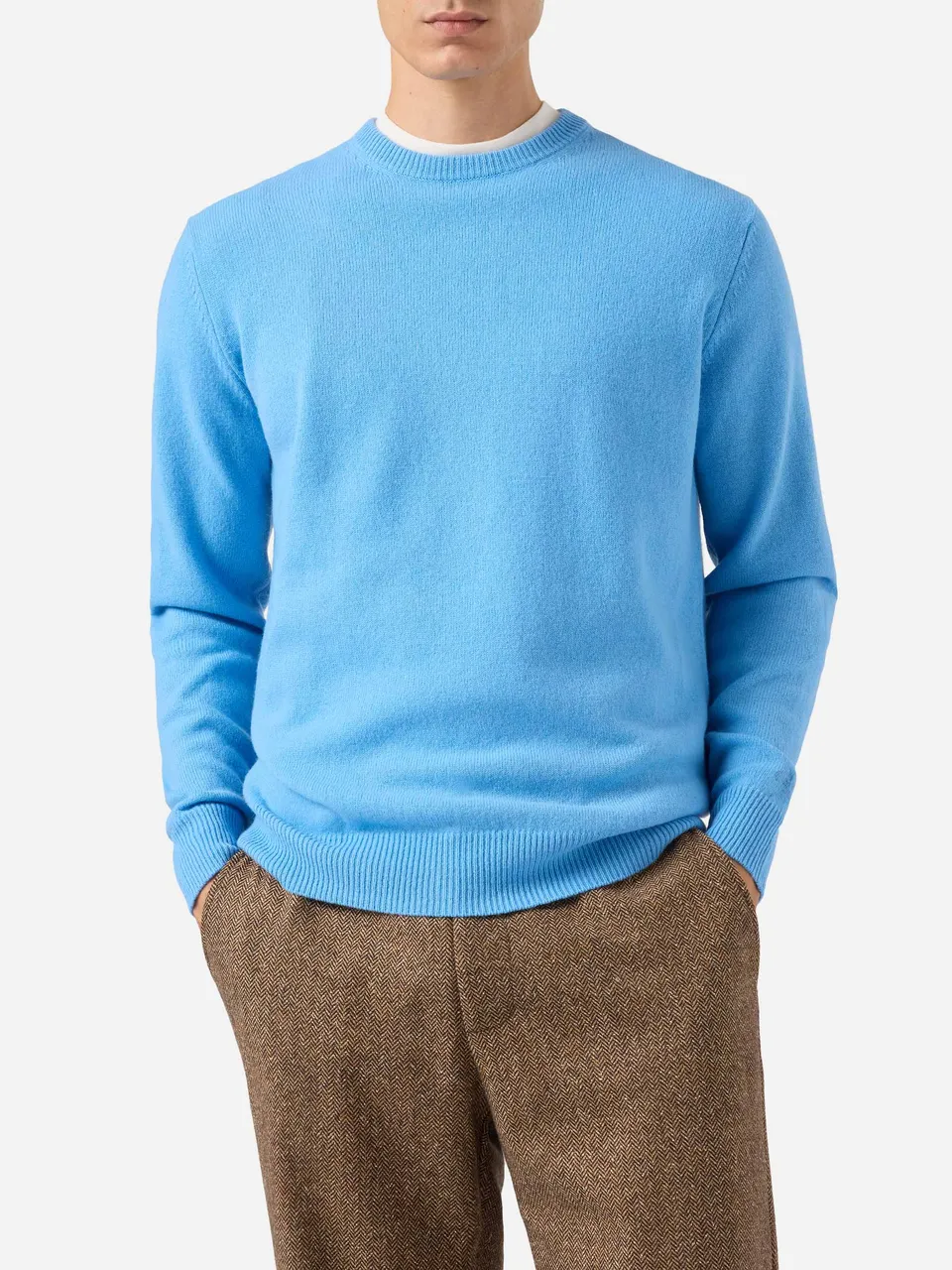 mc2-saint-barth-maglione-regent-uomo-girocollo-100-lambswool-blu-polvere image 1