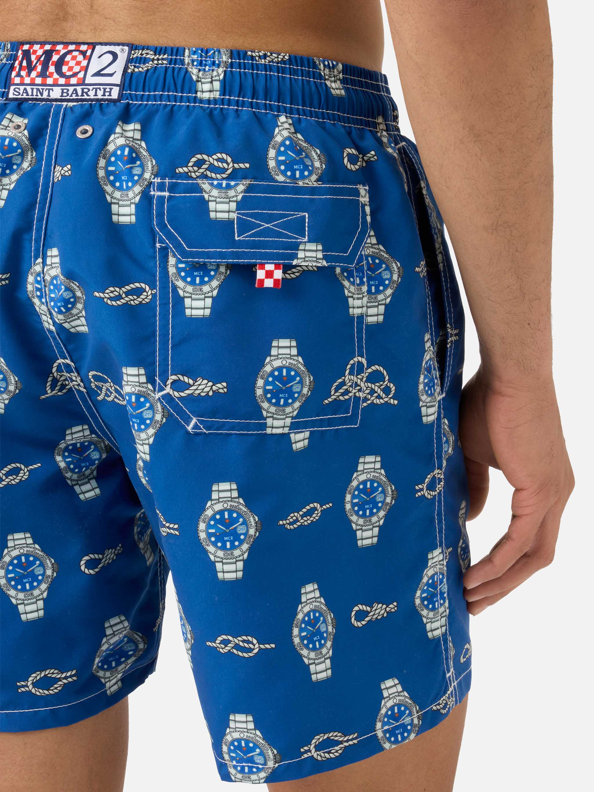 costume-mare-gustavia-uomo-mc2-saint-barth-con-stampa-orologi-e-nodi-marinari image 6