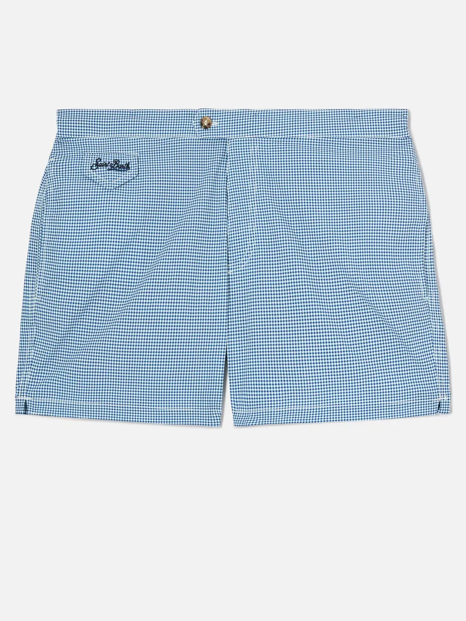 mc2-saint-barth-harrys-costume-mare-uomo-slim-vichy-blu-navy image 1