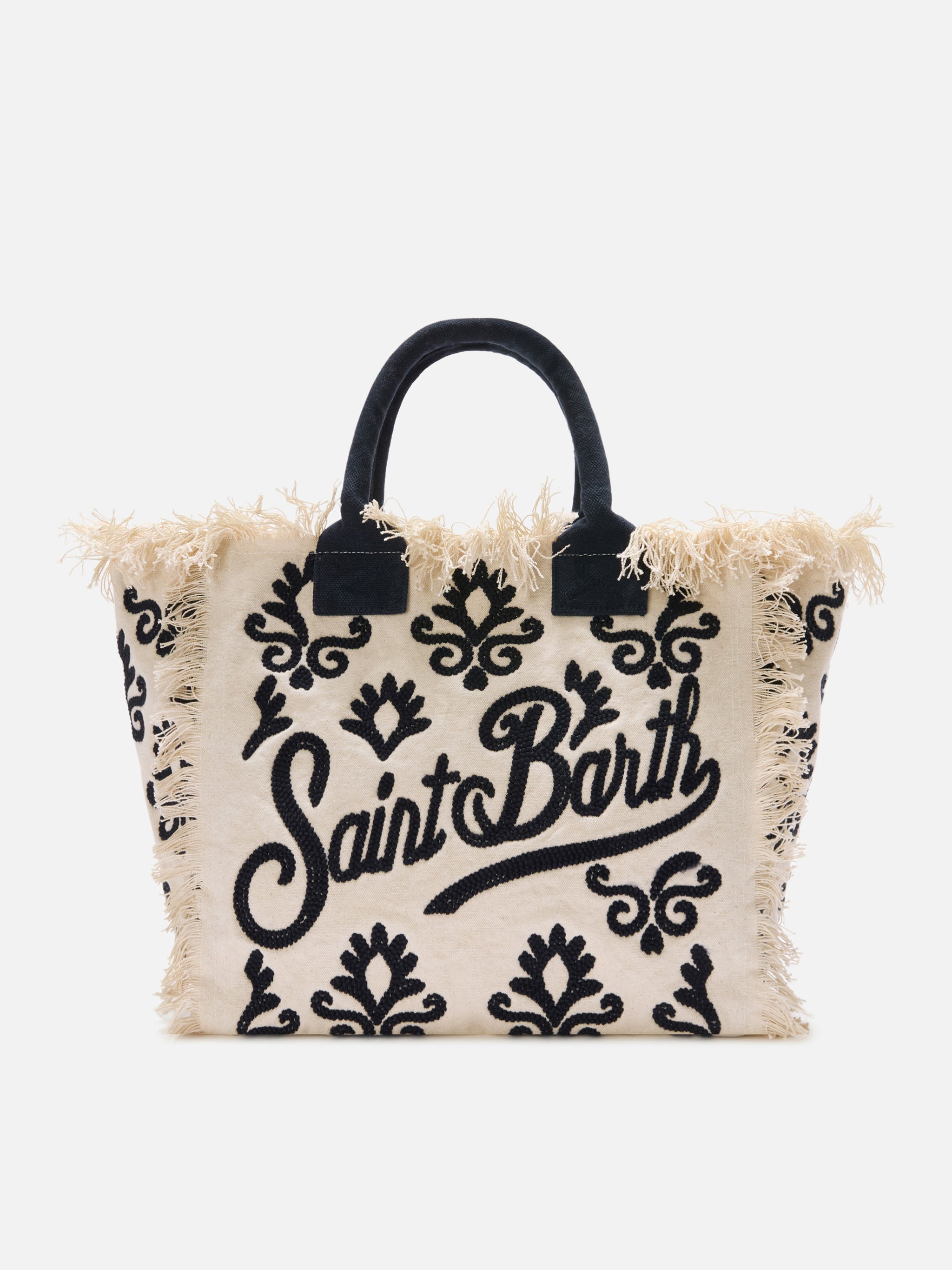 mc2-saint-barth-borsa-vanity-regular-in-canvas-con-ricamo-lily-tufting-blu image 1