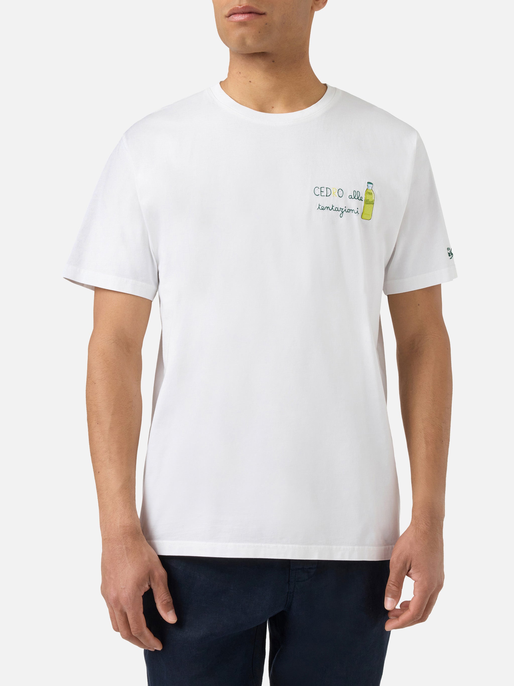 mc2-saint-barth-t-shirt-portofino-uomo-bianca-cedro-alle-tentazioni-special-edit image 3