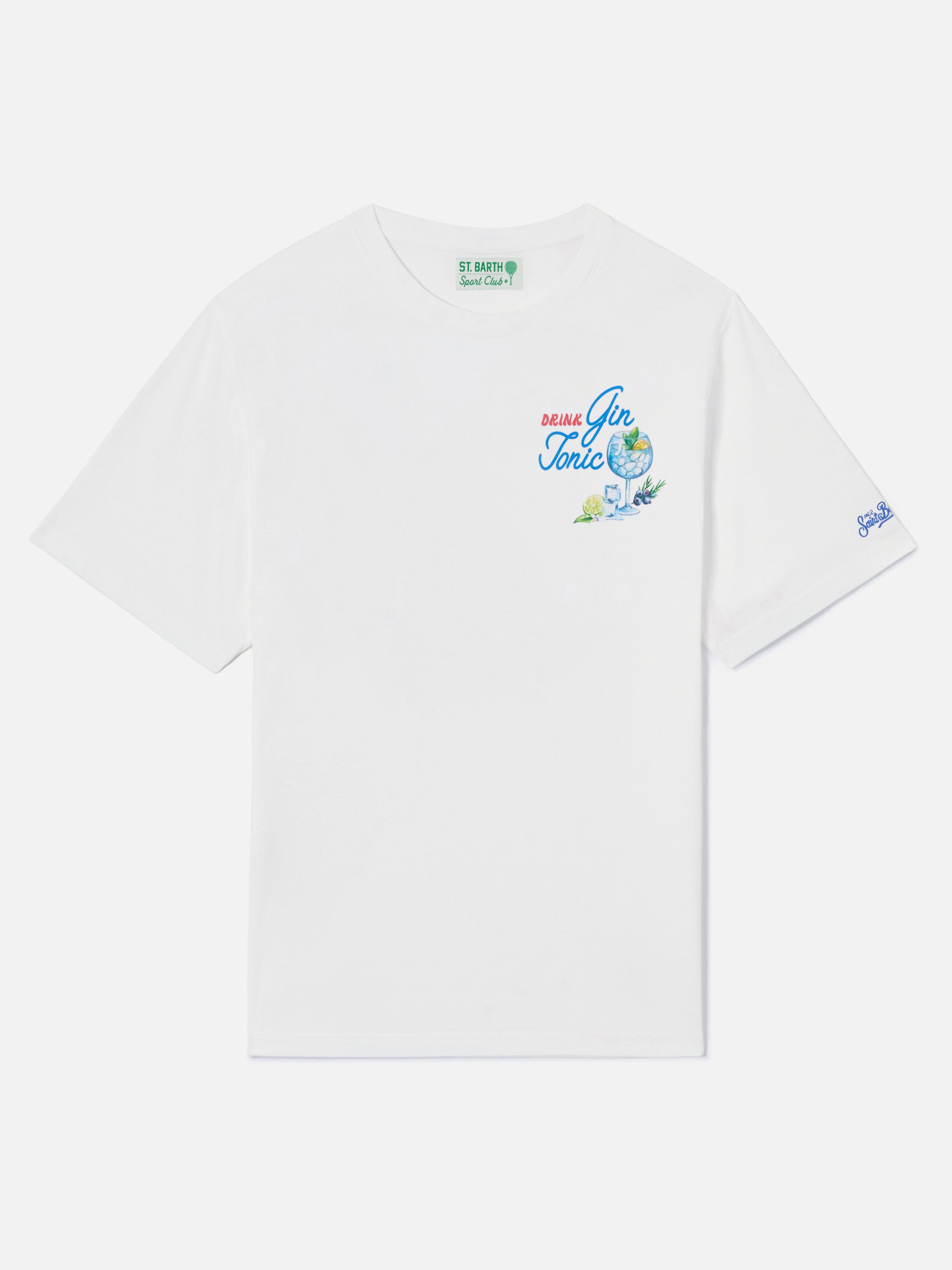 mc2-saint-barth-portland-t-shirt-uomo-bianca-cotone-stampa-gin-tonic image 5