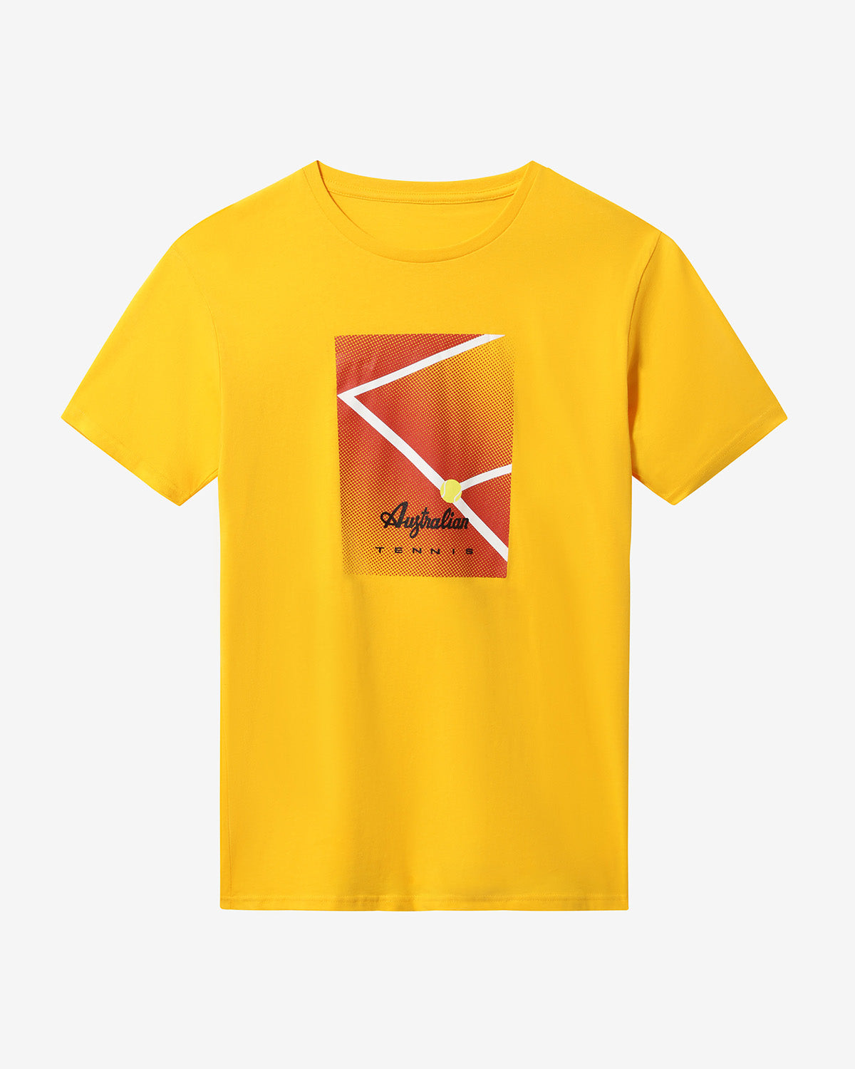 australian-court-t-shirt-australian-tennis-maglietta-cotone-zafferano image 4