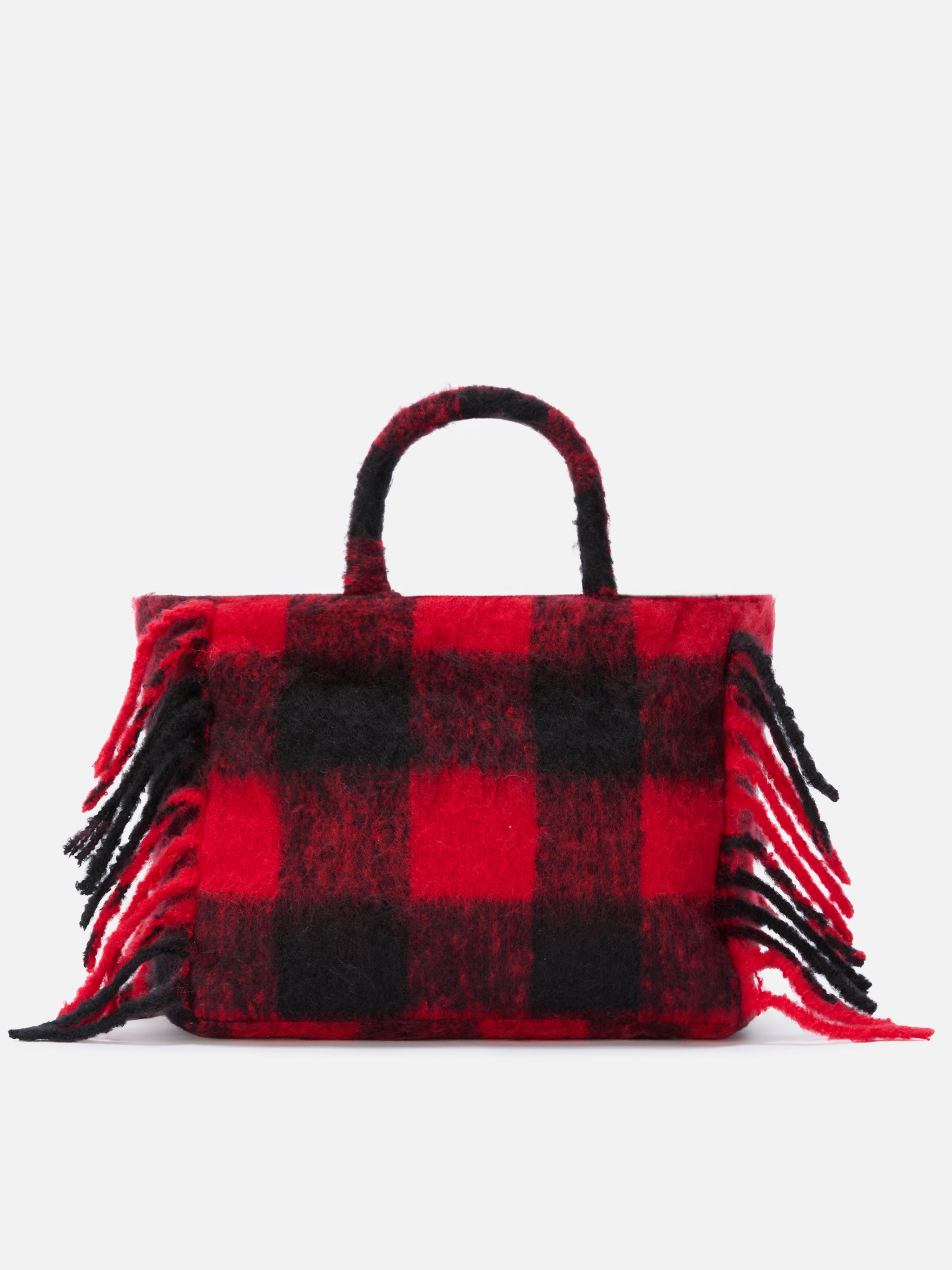 mc2-saint-barth-borsa-coperta-colette-check-rossa-e-nera-con-tracolla image 5