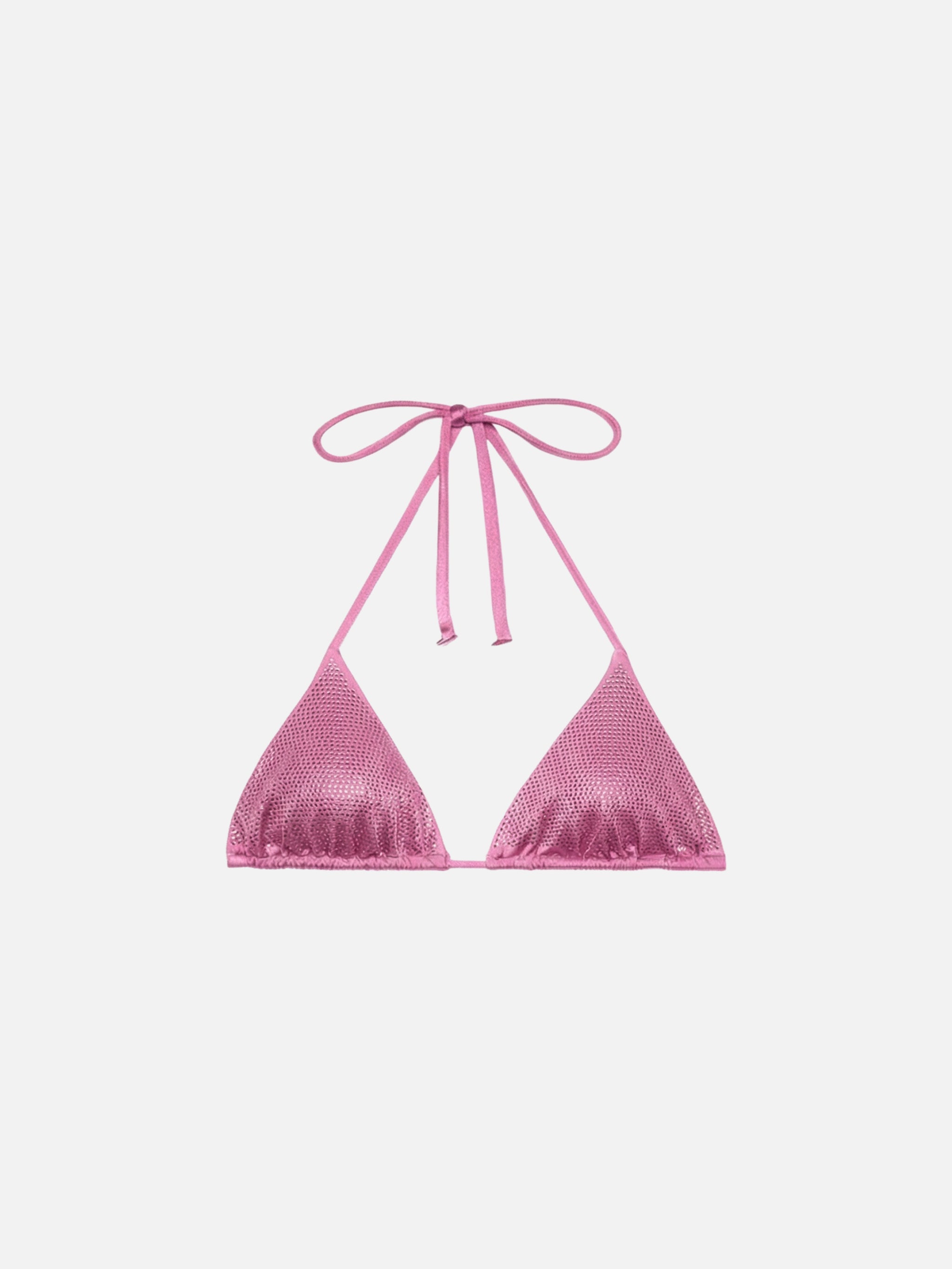 mc2-saint-barth-top-bikini-anna-triangolo-scorrevole-rosa-con-strass image 1