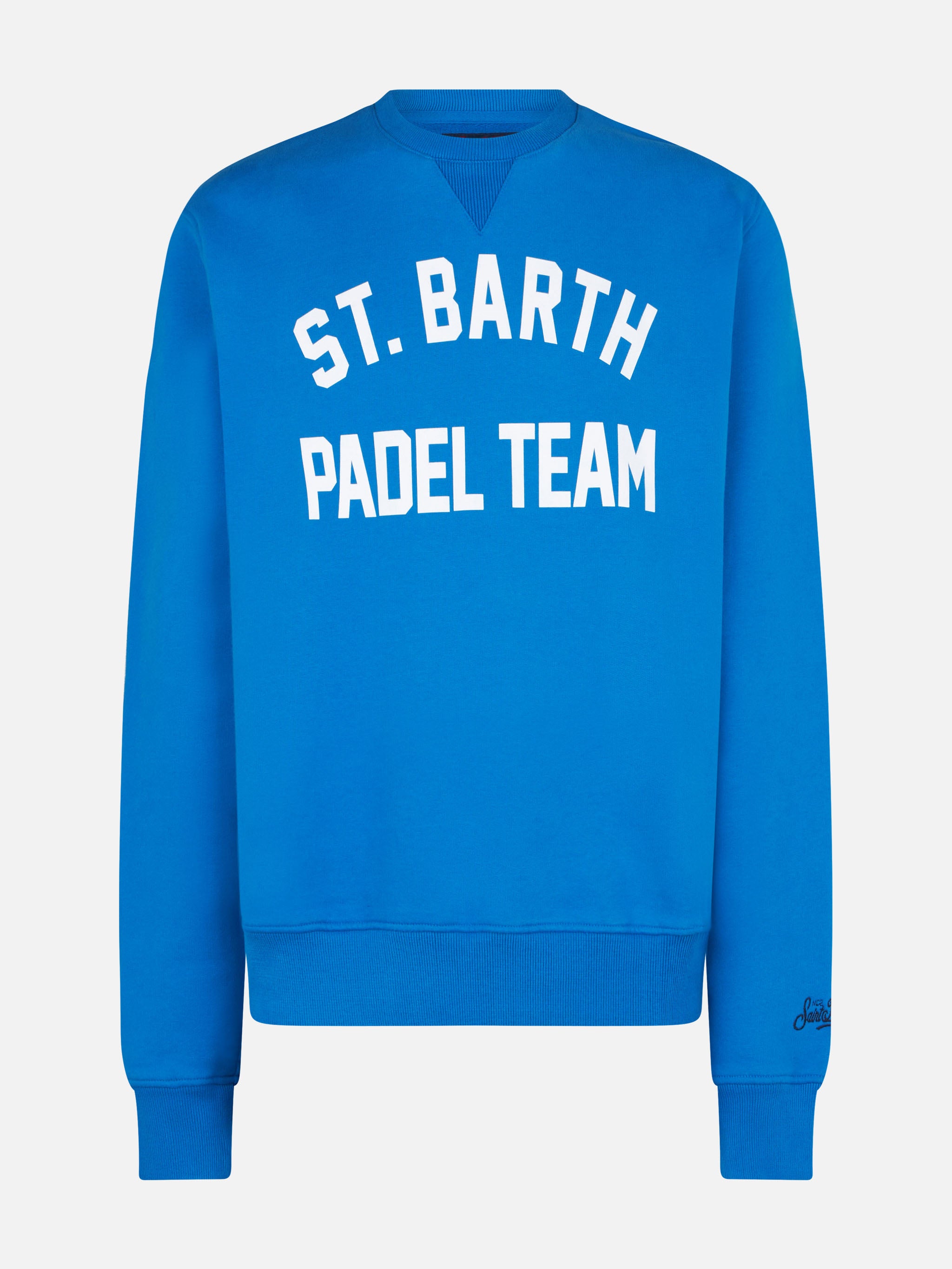 mc2-saint-barth-felpa-uomo-st-barth-padel-team-blu-in-cotone image 1