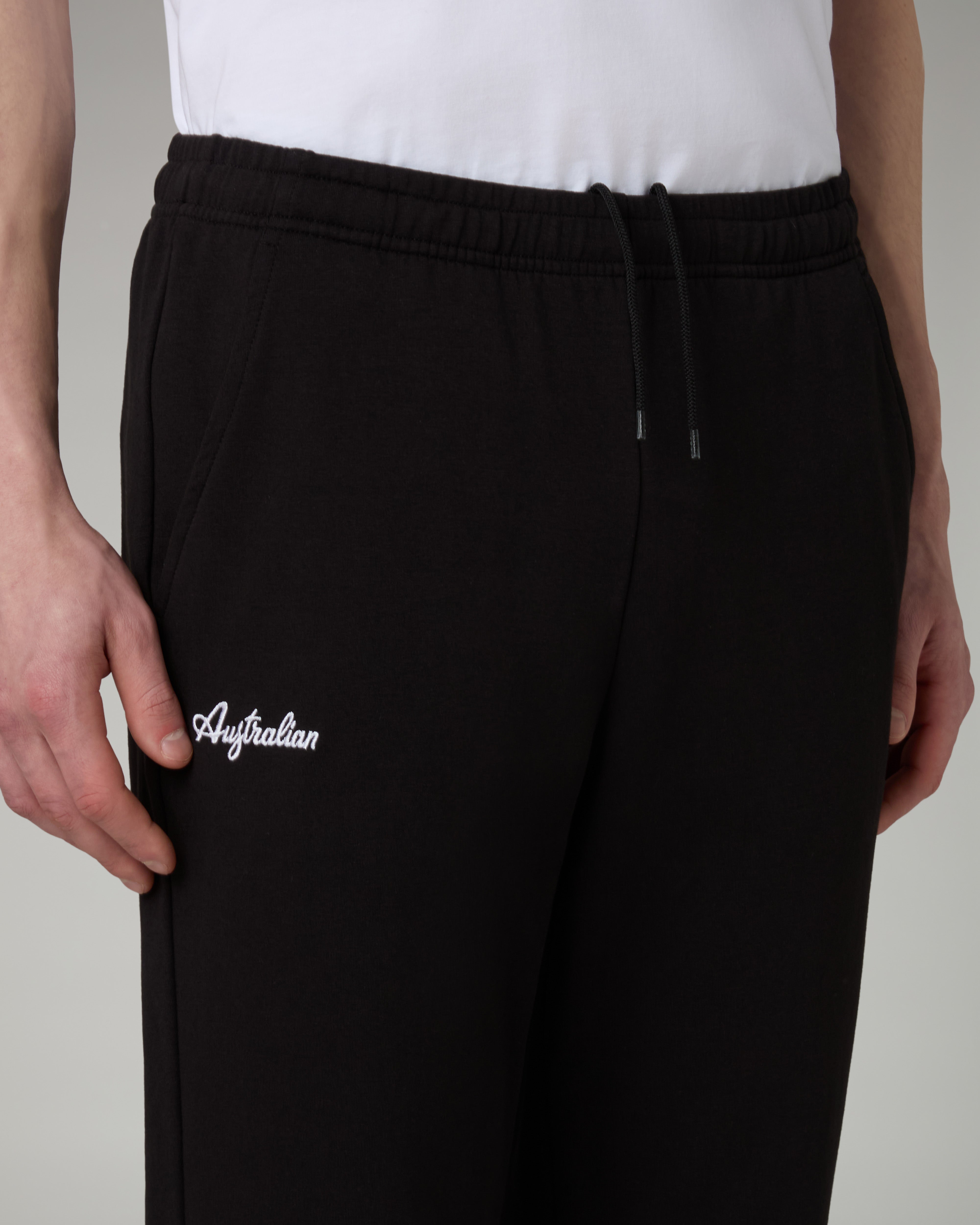 australian-essential-line-tracksuit-tuta-felpa-nera-full-zip image 7