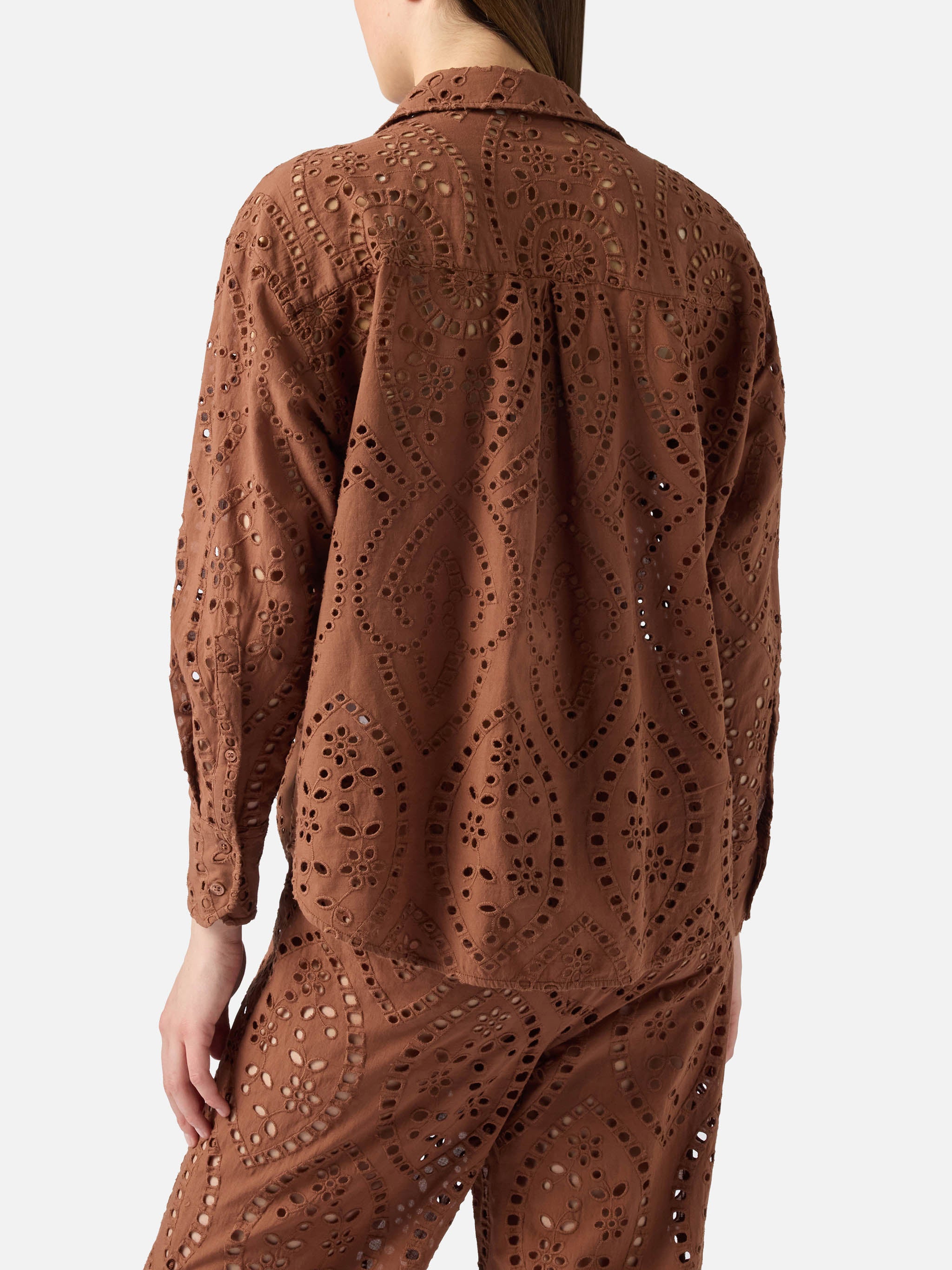 mc2-saint-barth-camicia-cristal-donna-oversize-in-cotone-sangallo-marrone image 3