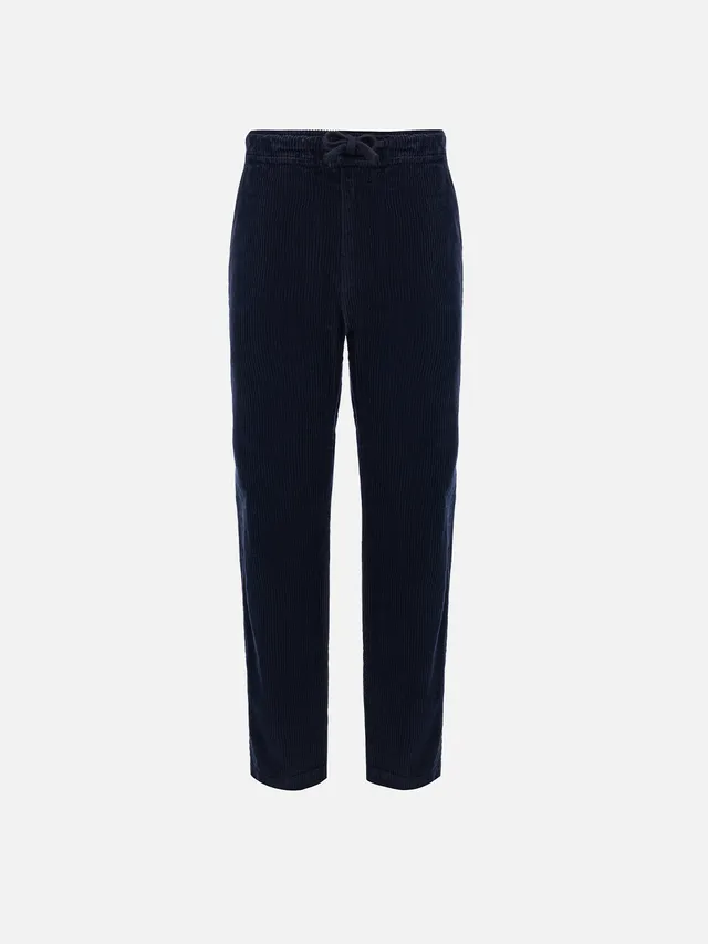 mc2-saint-barth-kilkenny-pantaloni-bambino-velluto-blu-cane-country image 1
