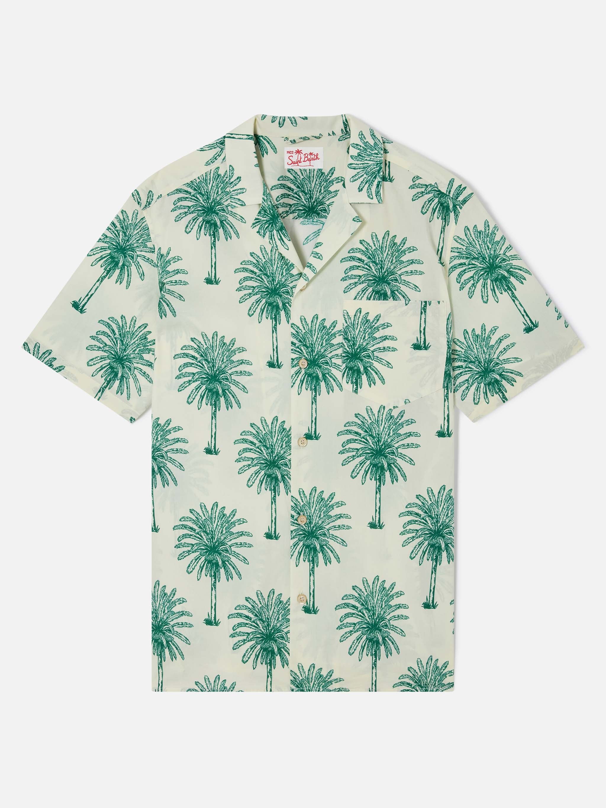 mc2-saint-barth-kalea-camicia-uomo-in-cotone-beige-e-verde-stampa-palme image 4