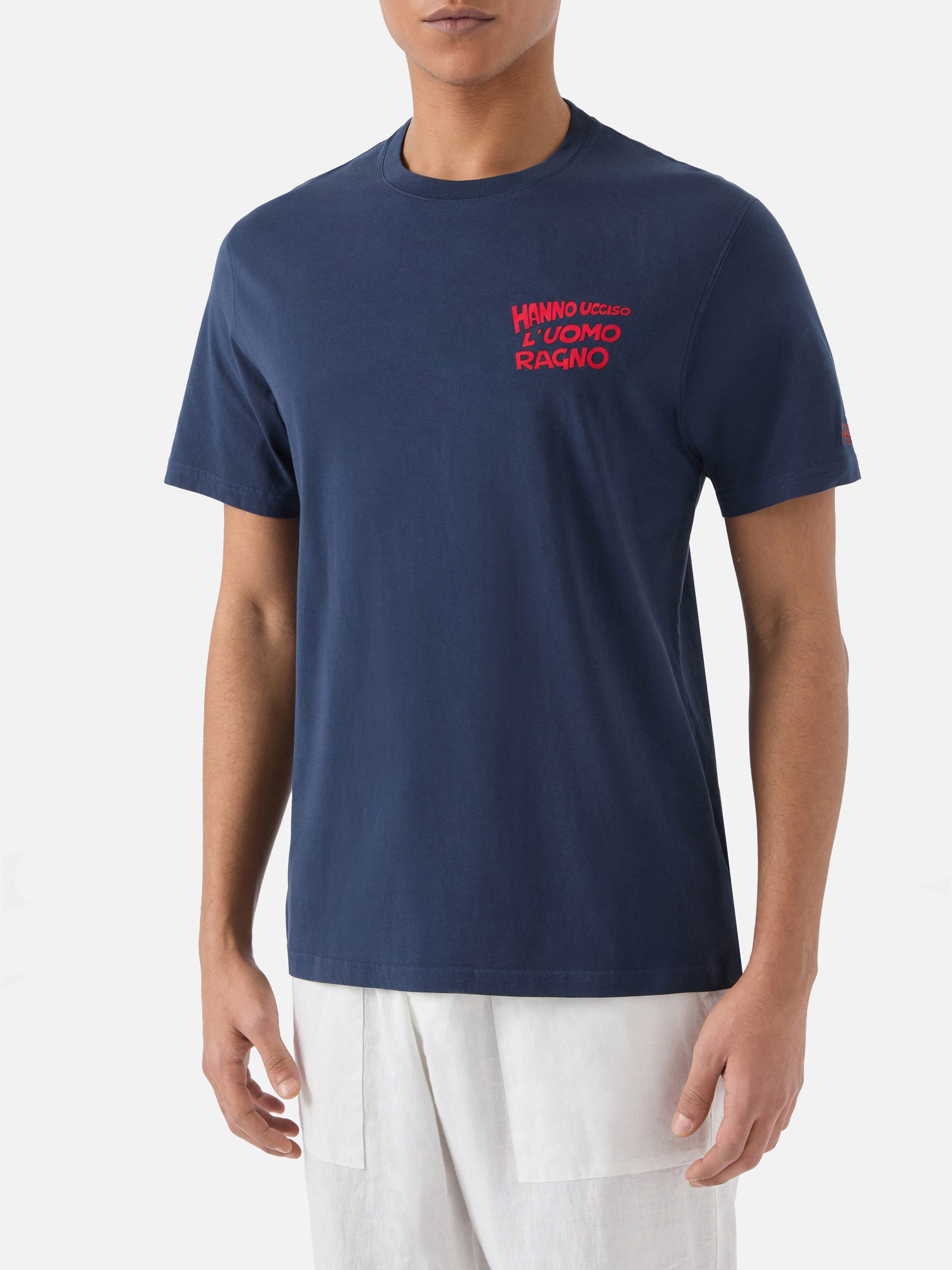 mc2-saint-barth-t-shirt-portland-uomo-blu-883-hanno-ucciso-l-uomo-ragno-special- image 5