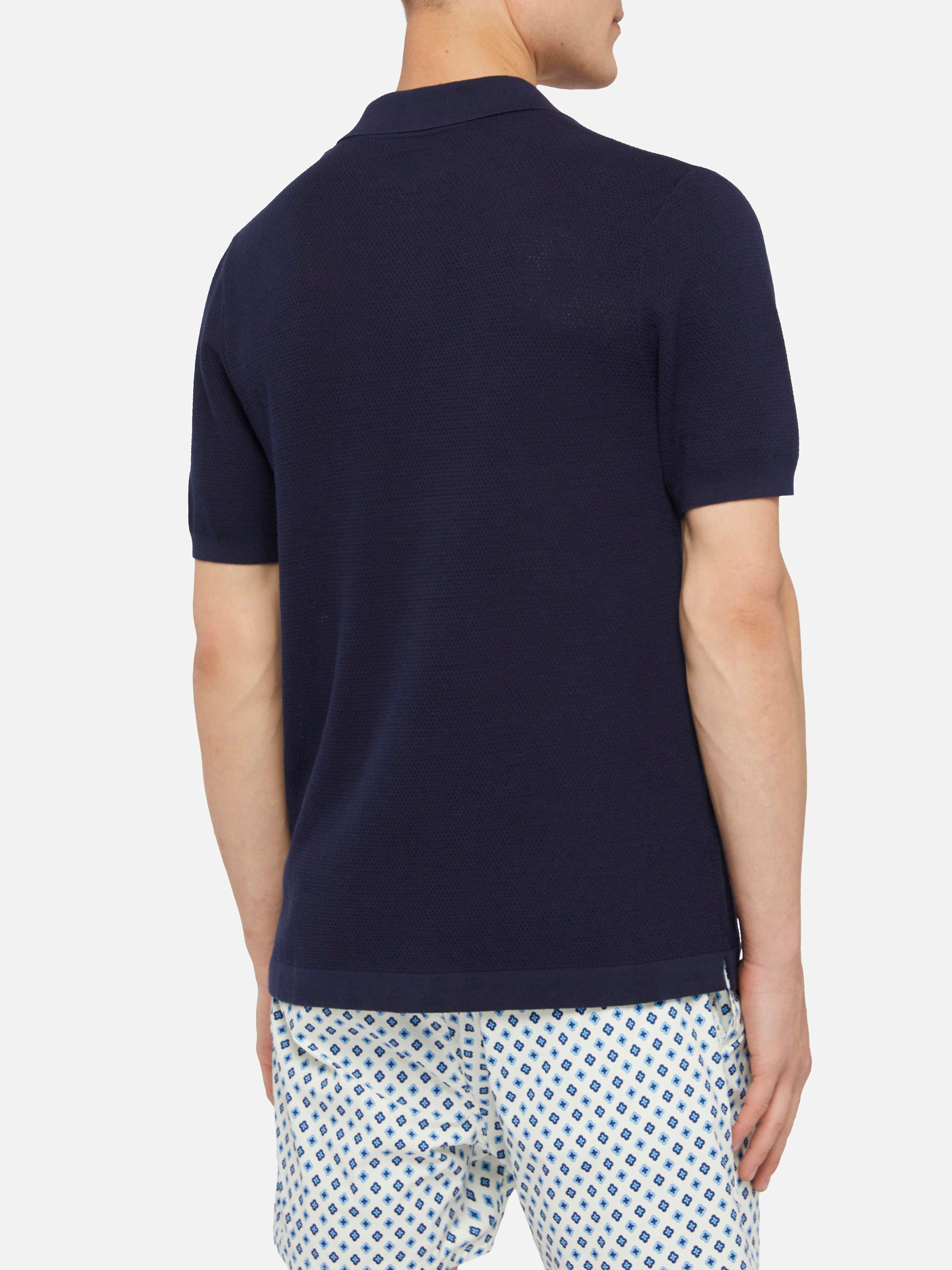 mc2-saint-barth-sloan-polo-uomo-in-maglia-a-rete-blu-navy-senza-bottoni image 5
