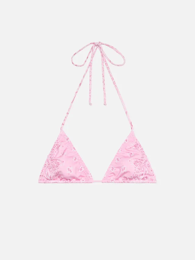 mc2-saint-barth-nilly-top-bikini-triangolo-donna-stampa-bandana-rosa image 1