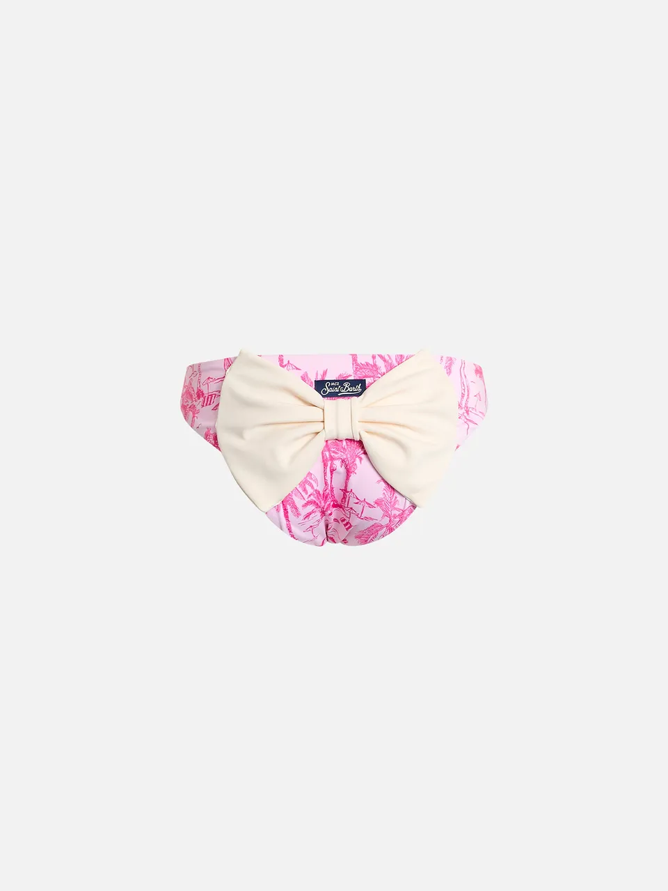 mc2-saint-barth-slip-madame-bambina-toile-de-jouy-rosa-con-fiocco image 1
