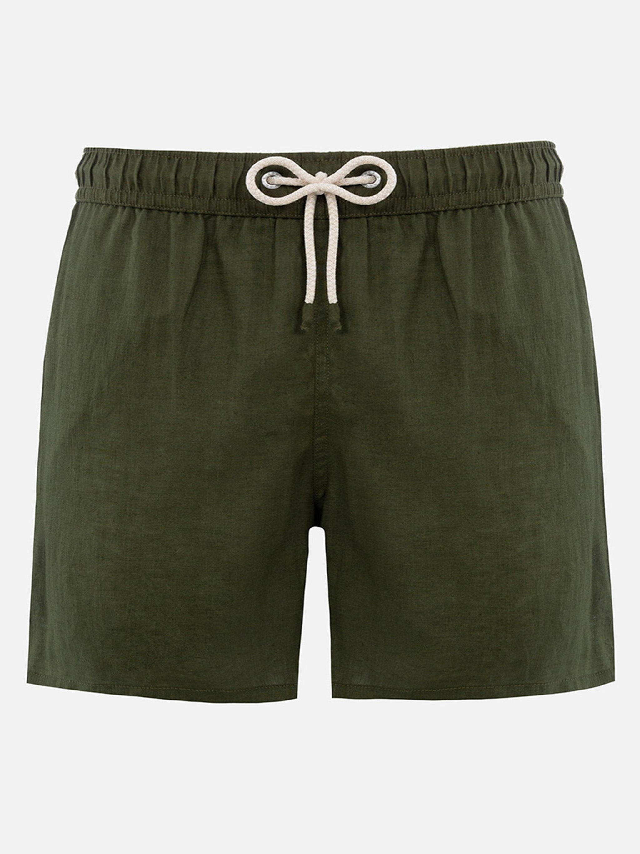 mc2-saint-barth-costume-mare-gustavia-in-lino-verde-militare-tinta-unita image 1