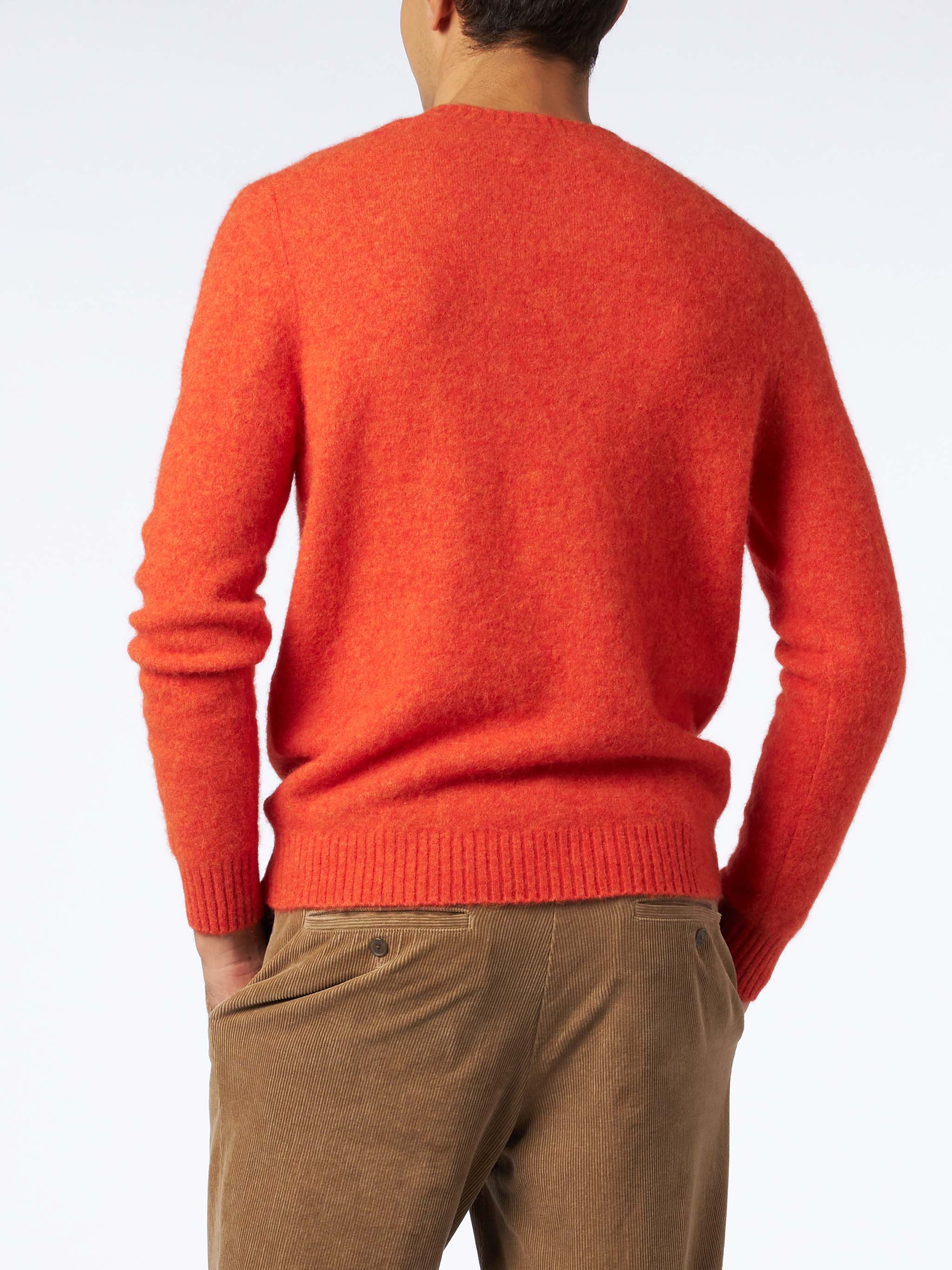 mc2-saint-barth-maglia-heron-uomo-arancione-lana-stretch-girocollo image 2