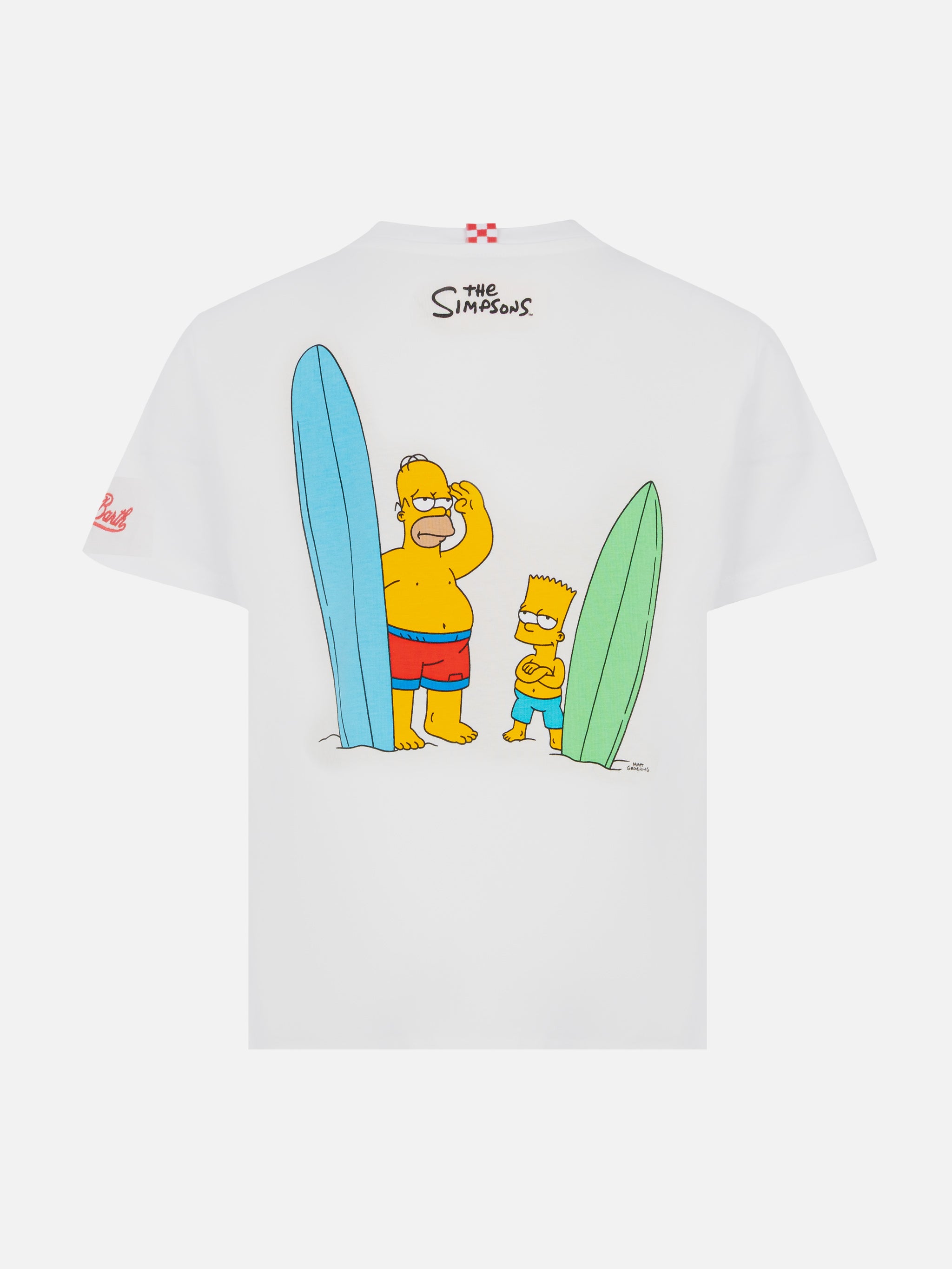 mc2-saint-barth-t-shirt-bambino-cotone-stampa-bart-e-homer-simpson-edizione-spec image 1