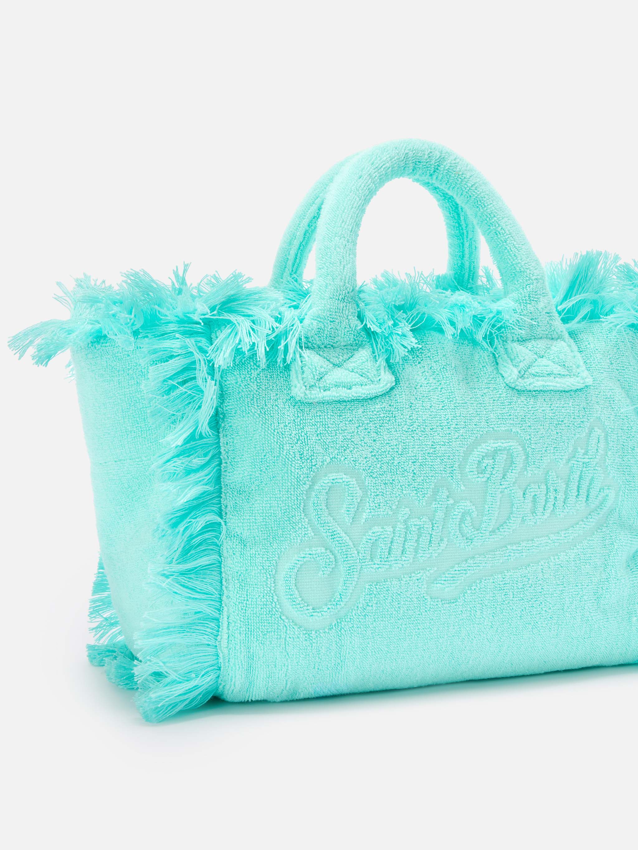 mc2-saint-barth-colette-borsa-spugna-verde-acqua-tinta-unita image 3