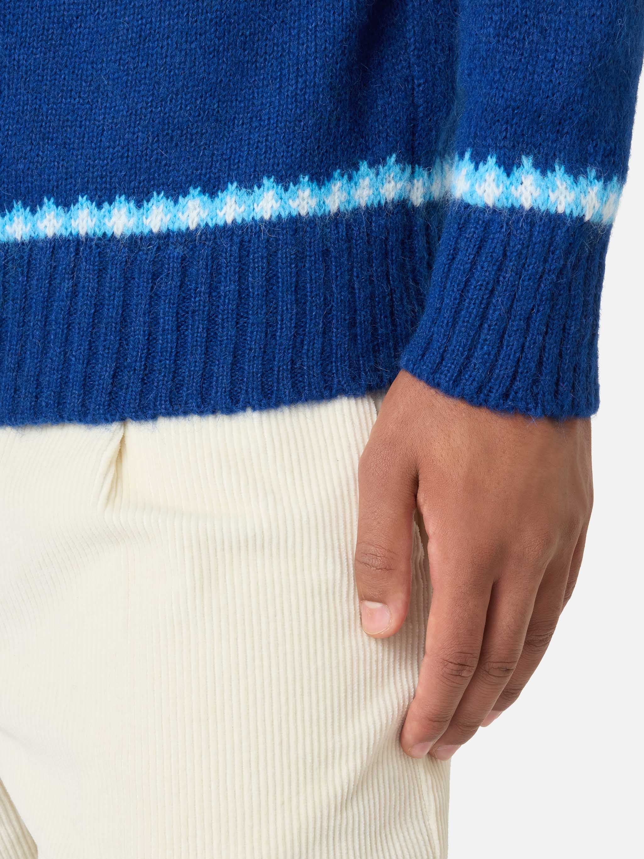 mc2-saint-barth-maglione-girocollo-heron-fair-isle-blu-navy-uomo image 4