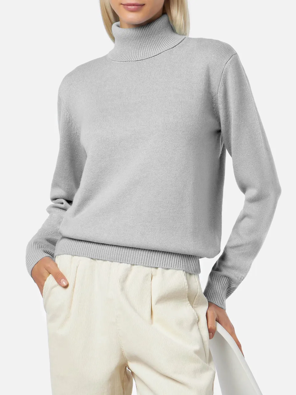 mc2-saint-barth-moody-maglia-in-puro-cashmere-m-lange-grigio-con-collo-alto image 1