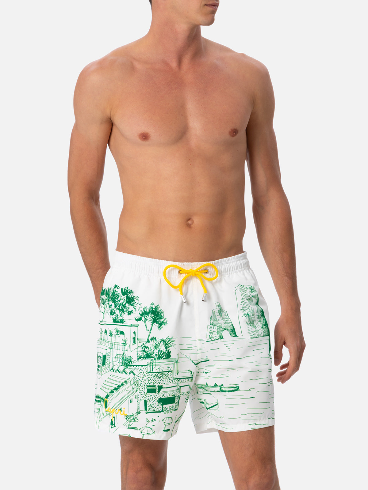 mc2-saint-barth-gustavia-costume-mare-uomo-lunghezza-media-stampa-faraglioni image 3