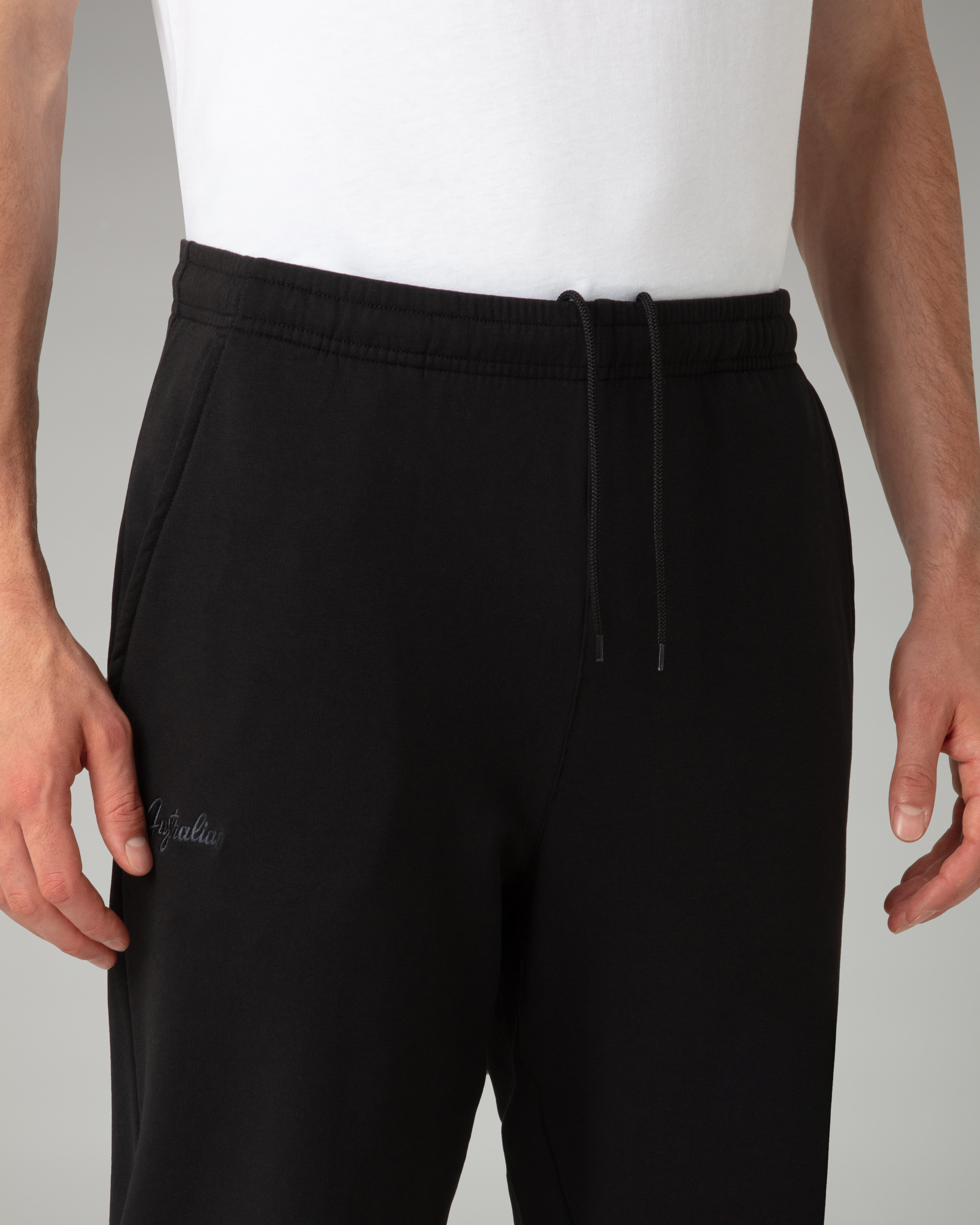 australian-echo-tracksuit-tuta-felpa-garzata-grigio-melange-made-in-italy image 7
