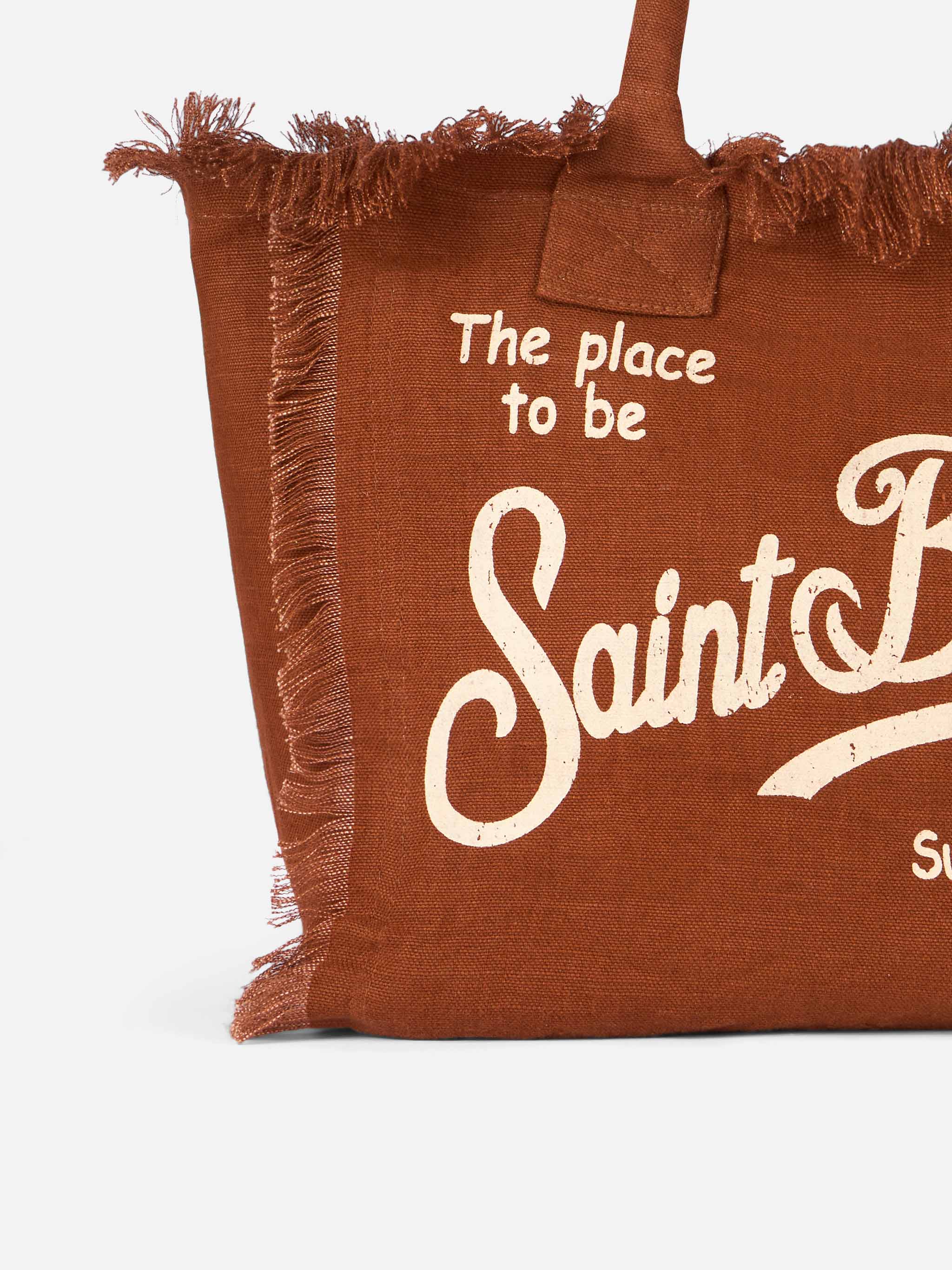 mc2-saint-barth-vanity-borsa-a-spalla-tote-in-lino-marrone-con-logo-ricamato image 4