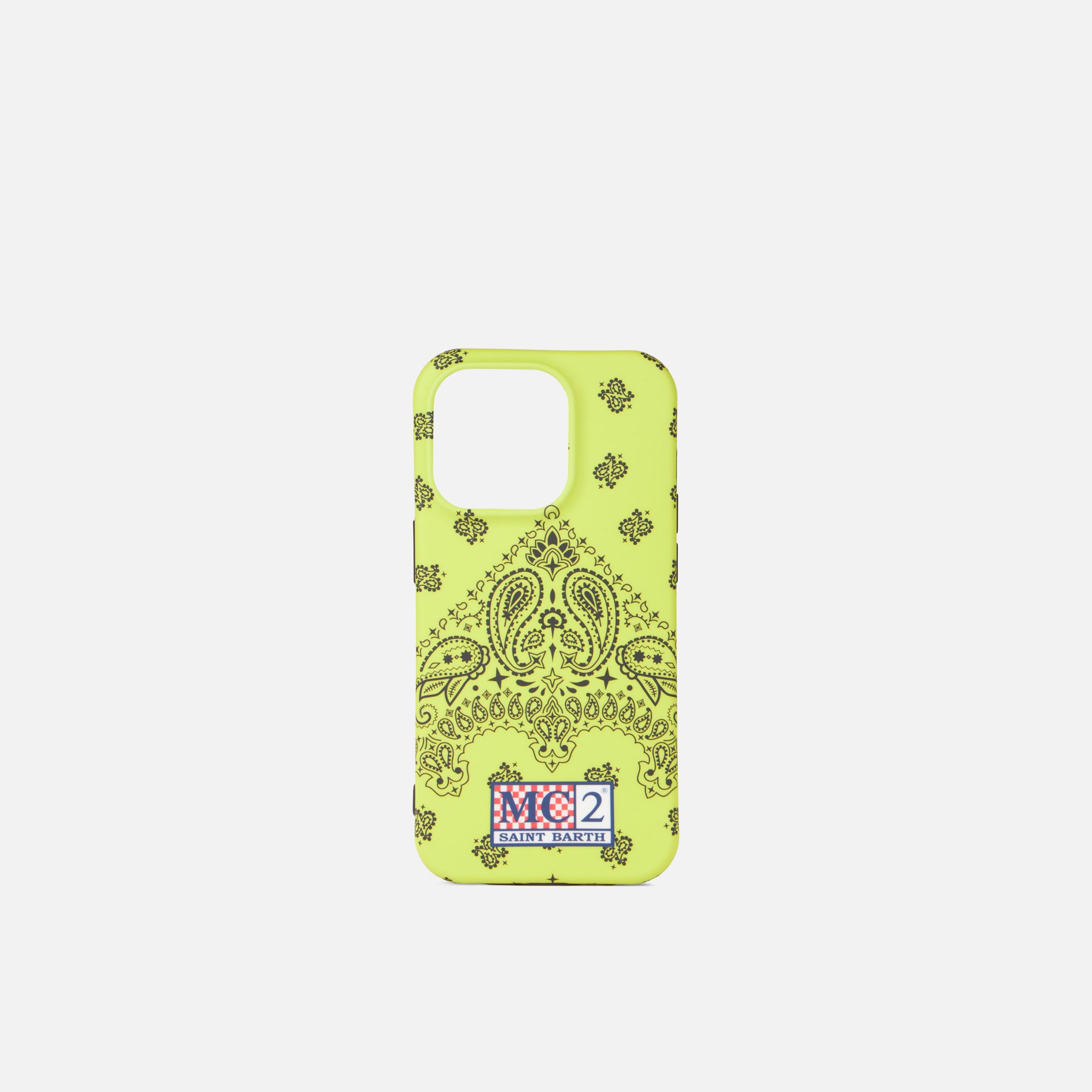 mc2-saint-barth-cover-iphone-14-pro-bandana-giallo-fluo-rigida image 1