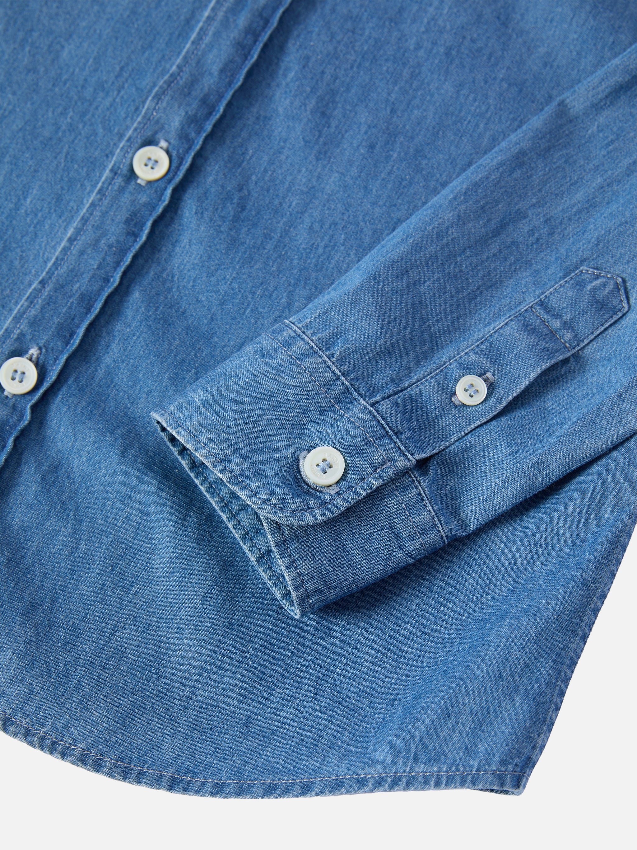 mc2-saint-barth-seefeld-jr-camicia-bambino-chambray-snoopy-blu image 4