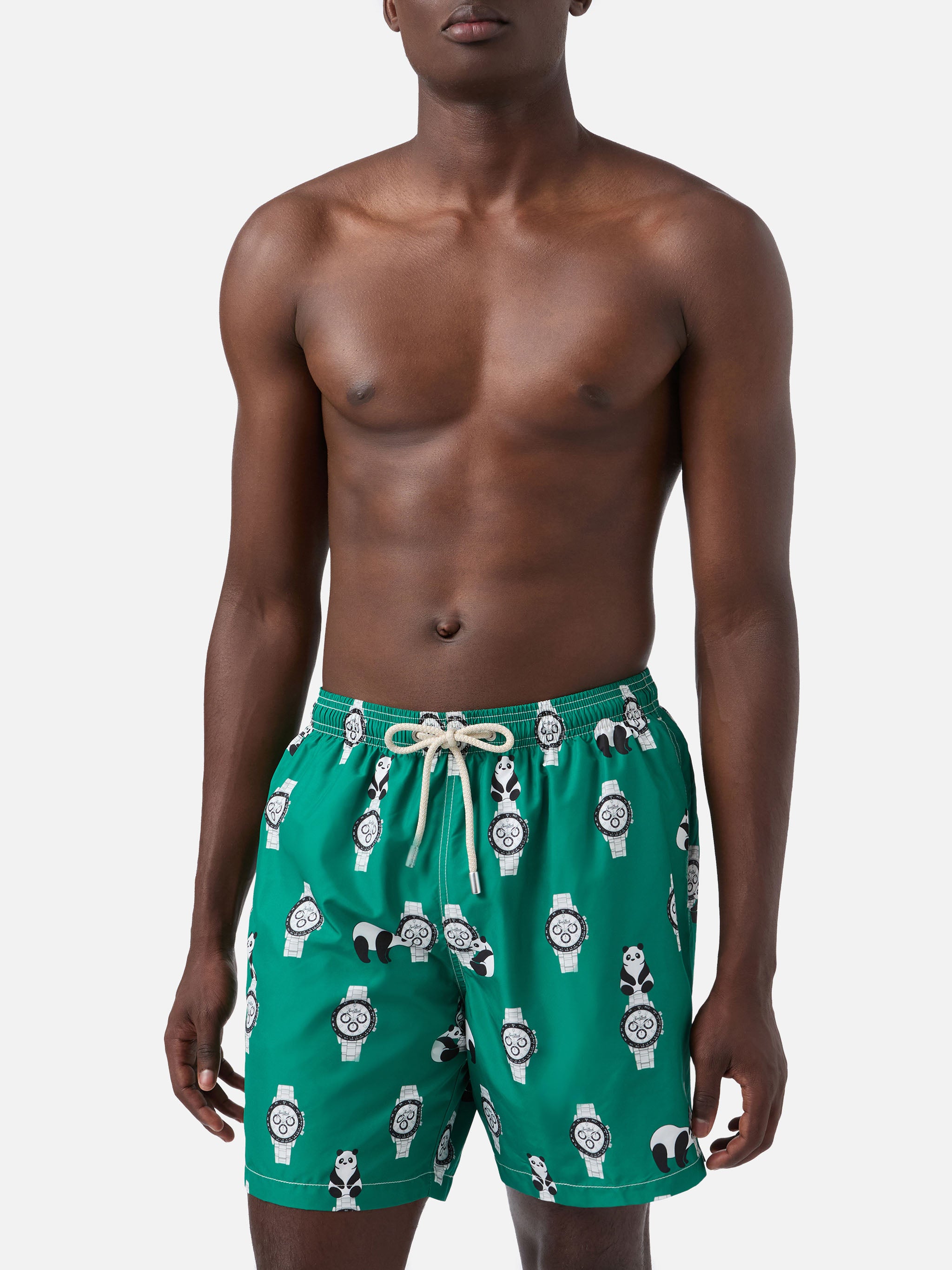 mc2-saint-barth-lighting-costume-uomo-verde-stampa-panda-orologi image 3