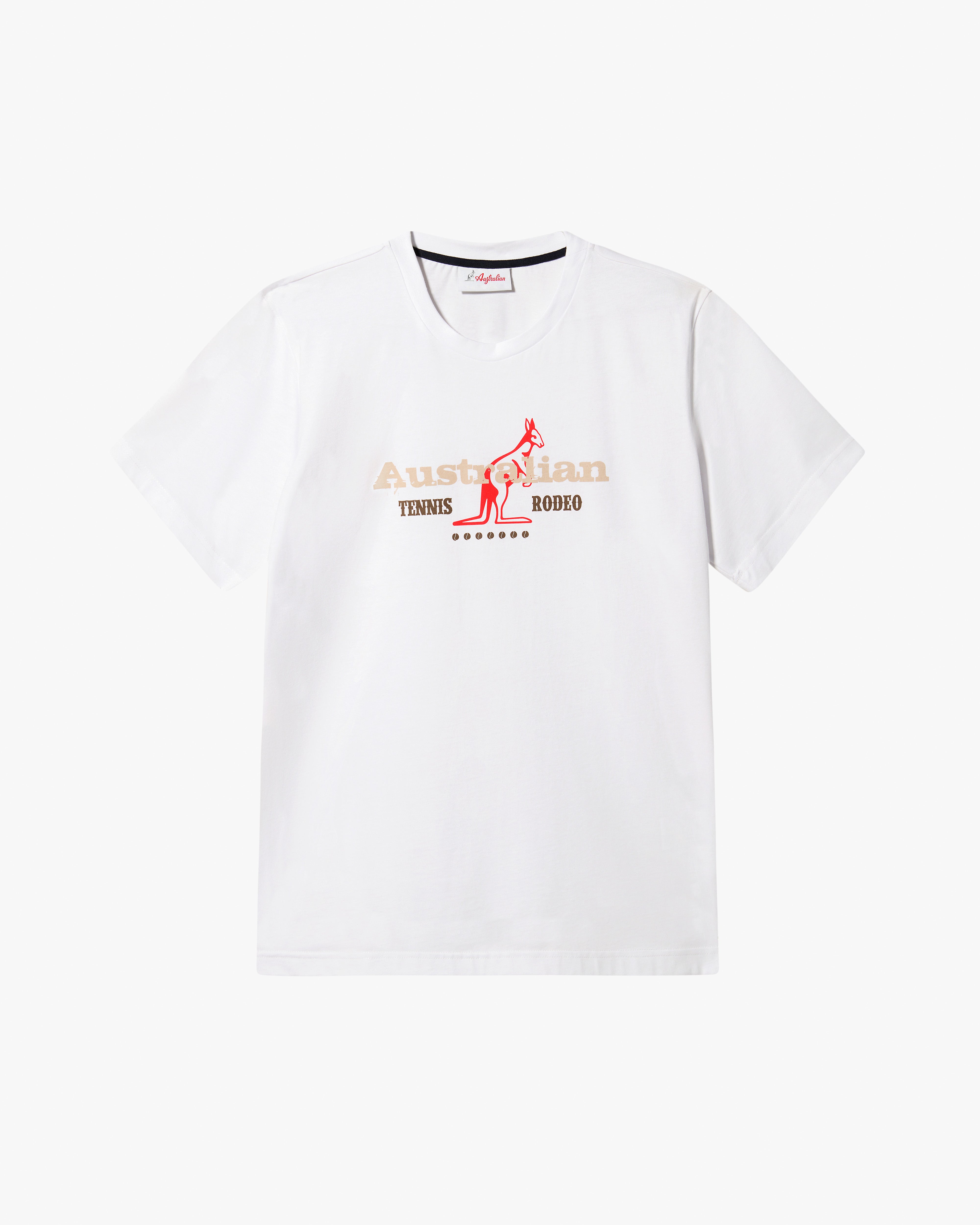 australian-rodeo-t-shirt-in-cotone-bianca-regular-fit image 4