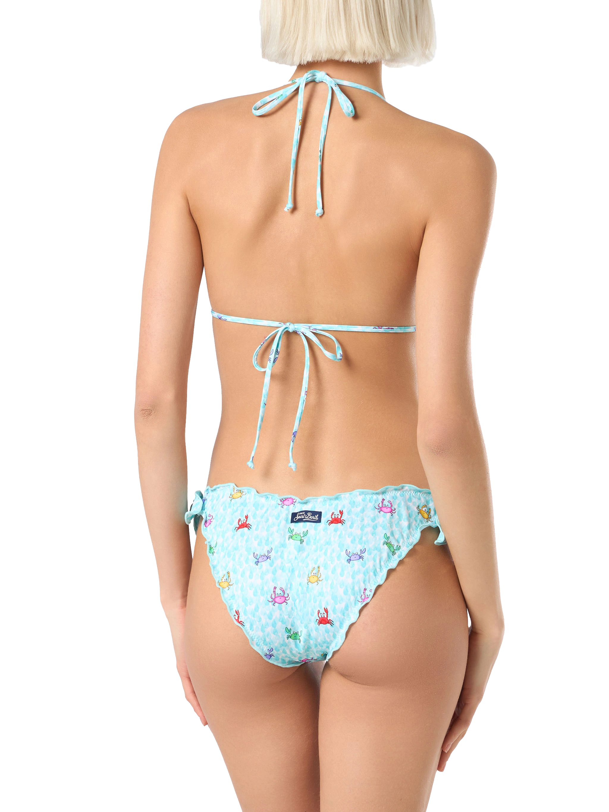 mc2-saint-barth-bikini-donna-sarius-triangolo-stampa-granchio-multicolor image 4