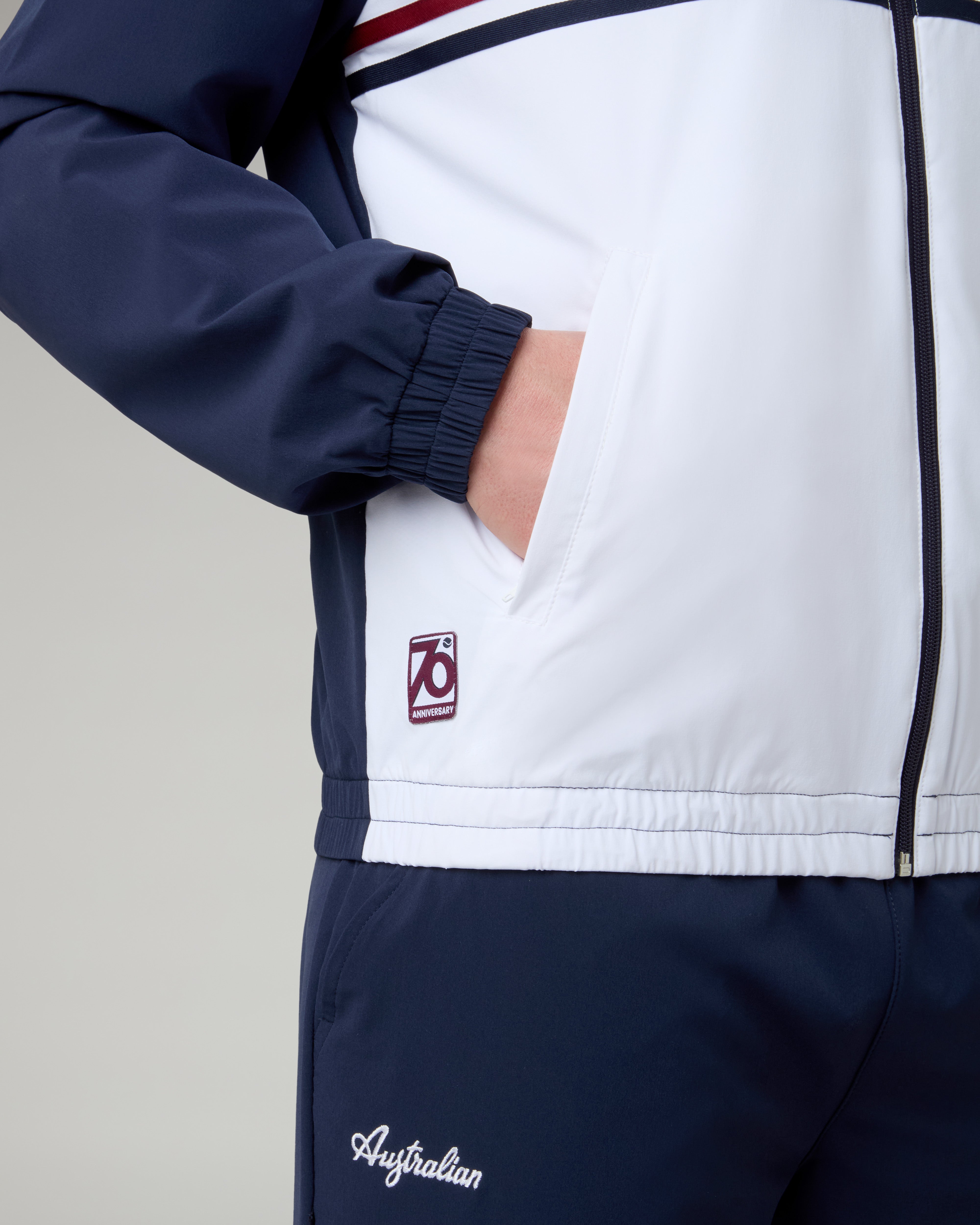 australian-perfect-tracksuit-70-anniversario-tuta-slam-foderata-bianca image 5