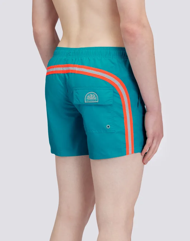 sundek-iconic-taffeta-costume-uomo-corto-vita-elasticata-arcobaleno-2-colori image 1