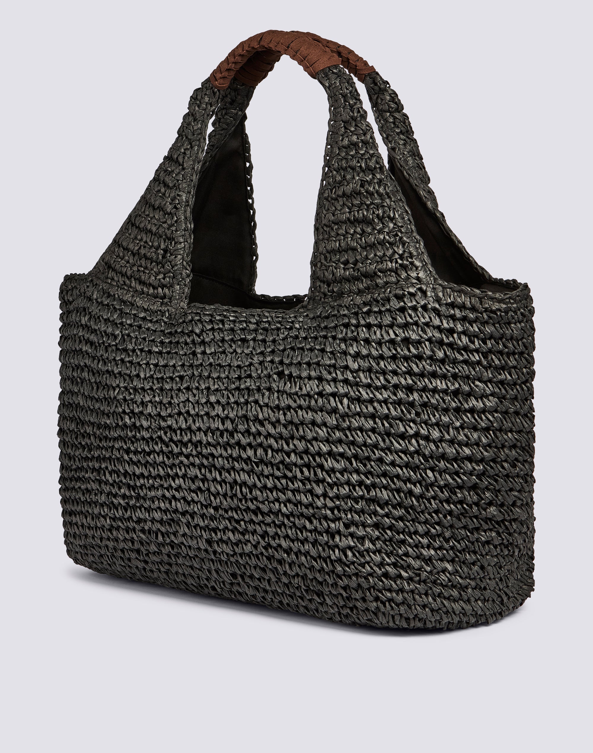 sundek-maxi-borsa-mare-in-paper-straw-intrecciata-con-chiusura-zip image 2