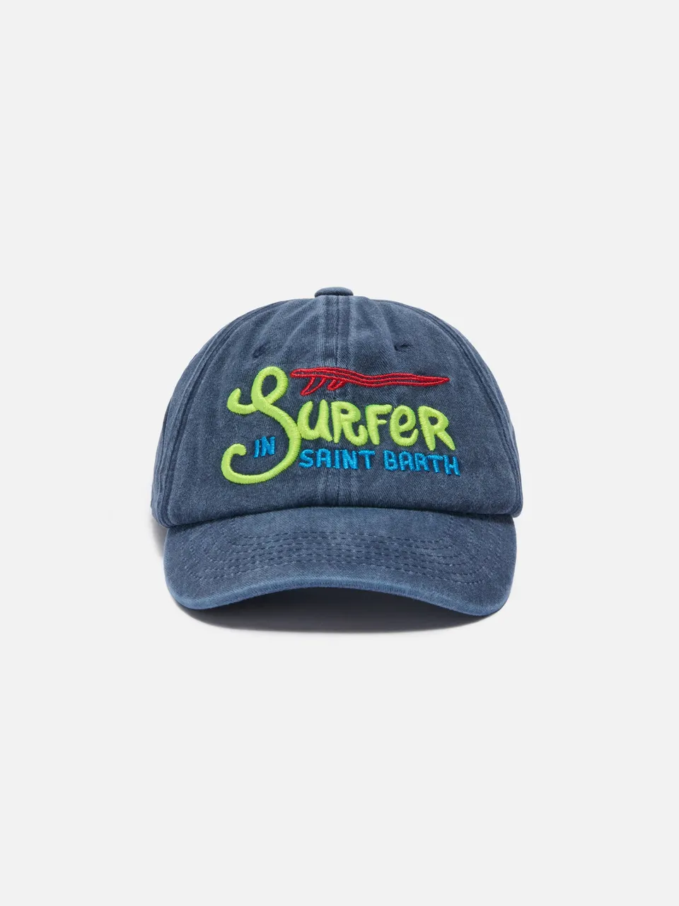 mc2-saint-barth-davis-jr-cappellino-bambino-in-denim-blu-surfer-in-saint-barth image 1