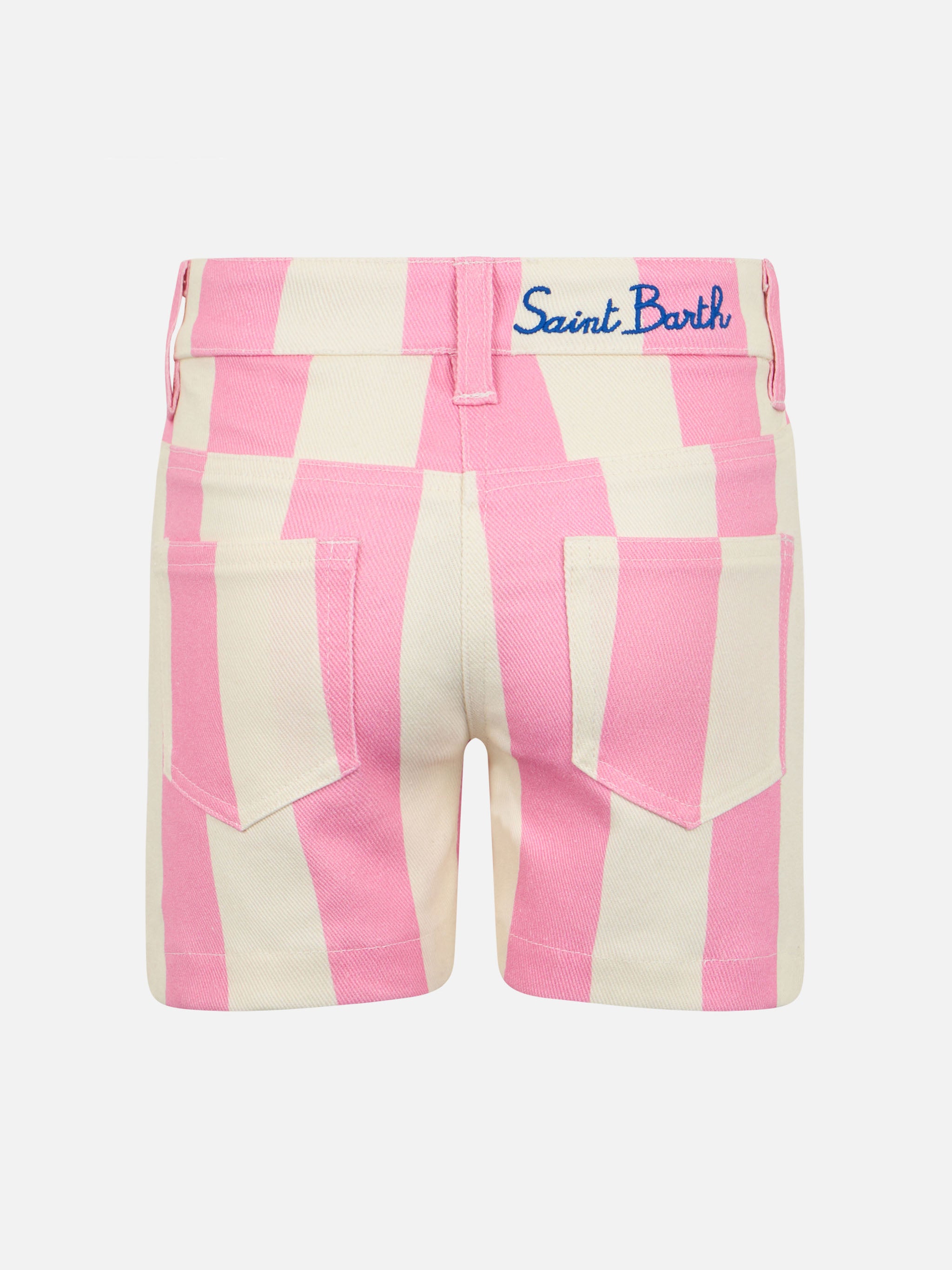 mc2-saint-barth-bermuda-cancun-in-denim-stampa-a-righe-rosa-da-bambina image 2