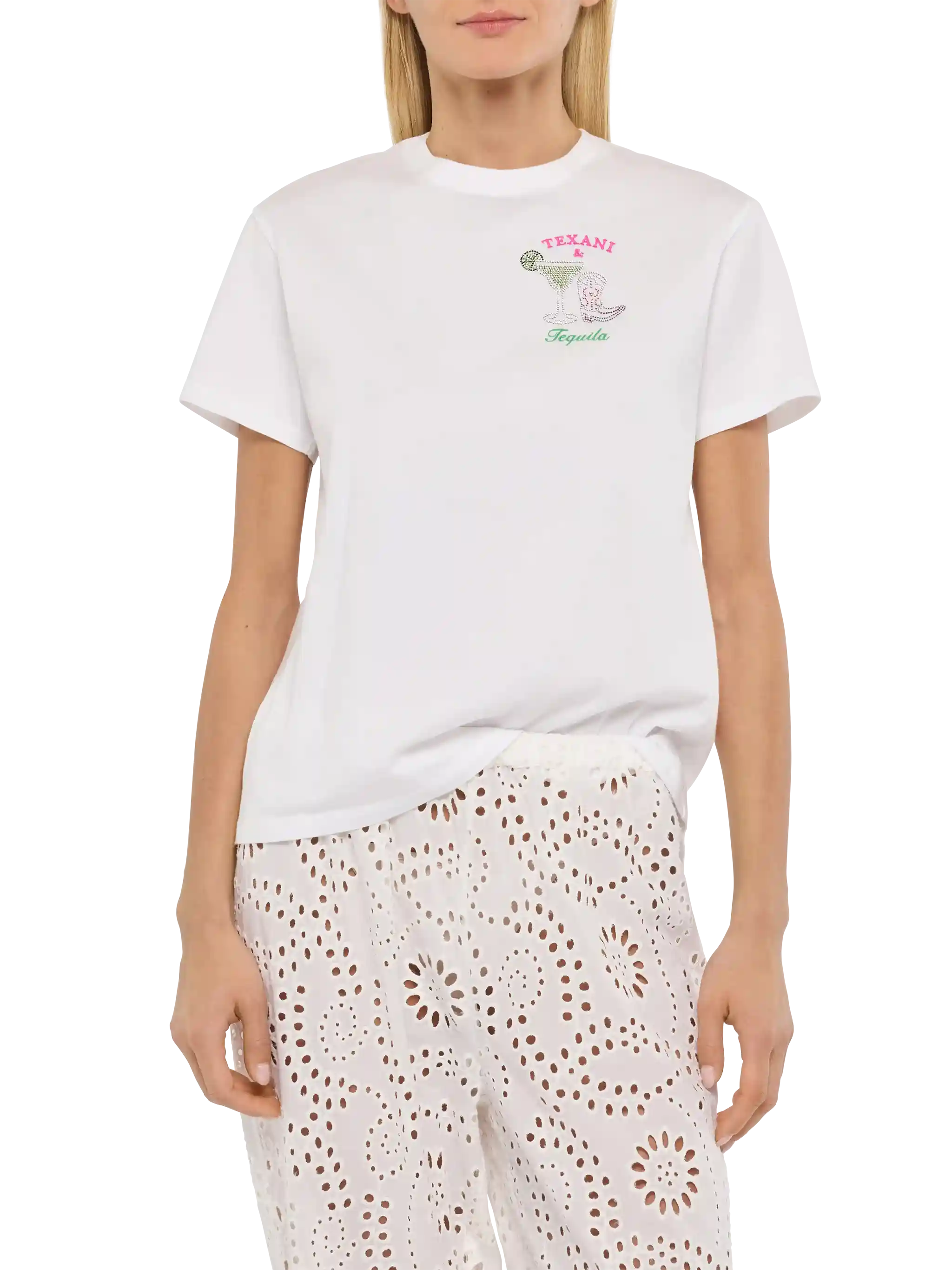 mc2-saint-barth-emilie-emi0001-t-shirt-donna-cotone-bianca-texani-tequila image 2