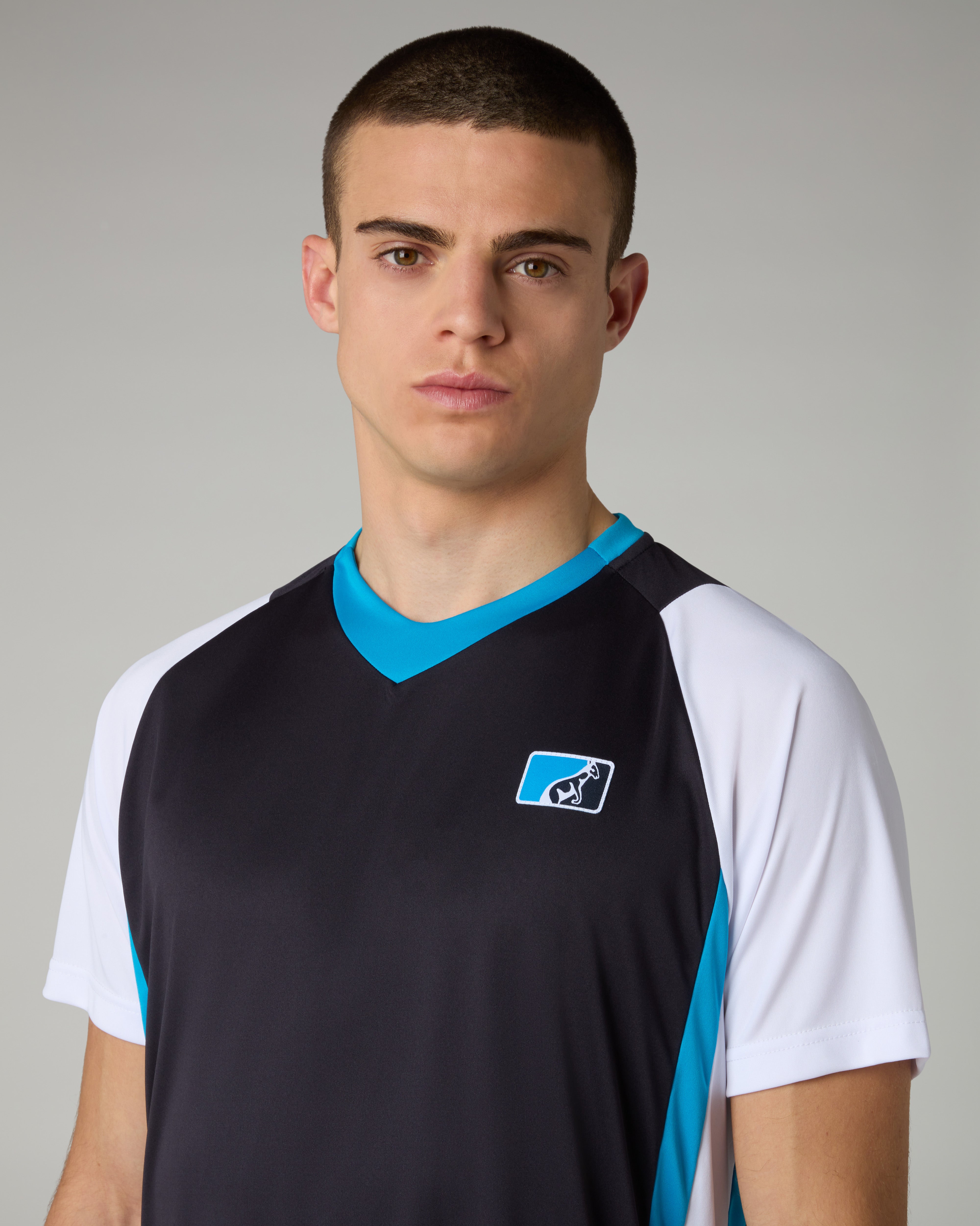 australian-league-t-shirt-tecnica-ace-blu-navy-performance-tennis image 4