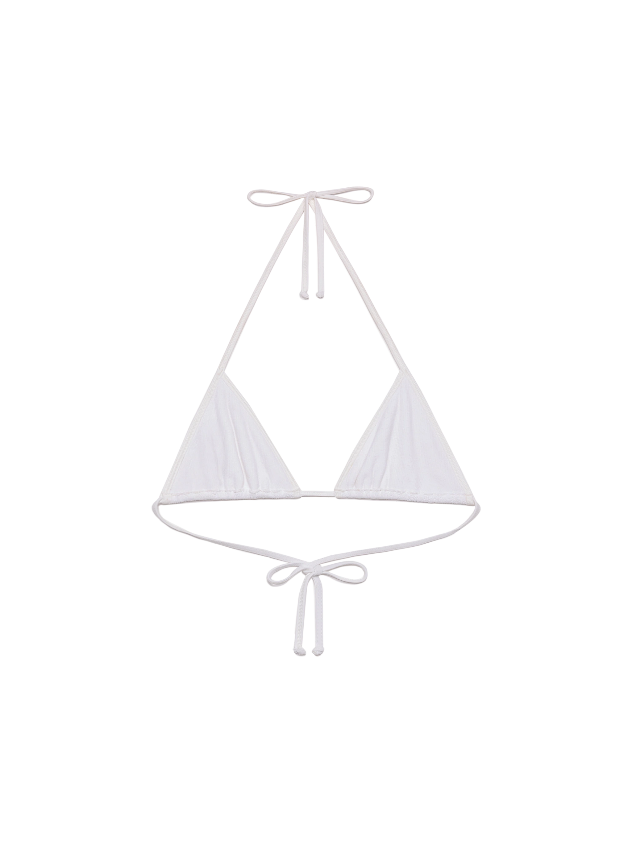 mc2-saint-barth-leah-top-triangolo-in-crinkle-bianco image 2