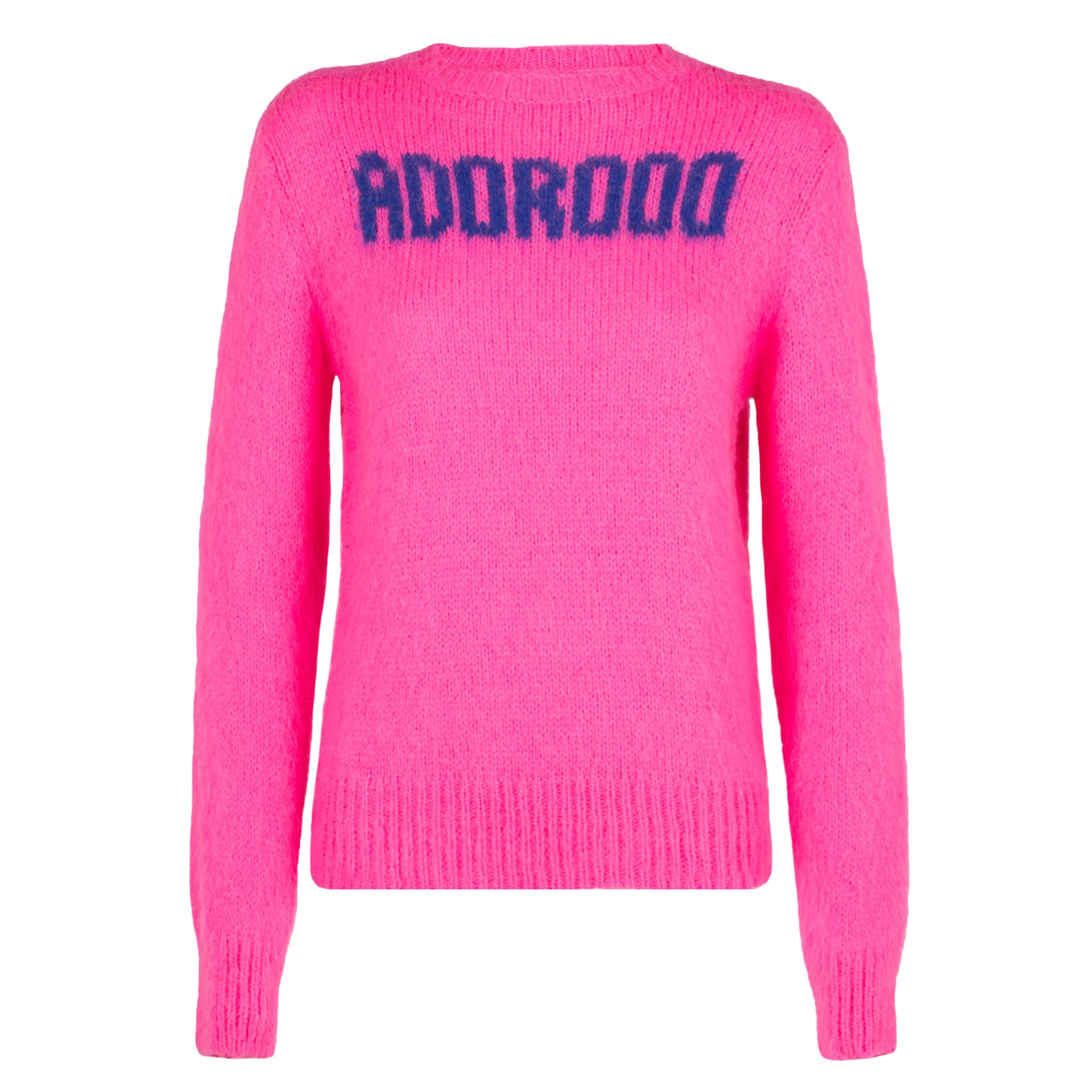 mc2-saint-barth-maglia-new-queen-soft-girocollo-con-ricamo-adorooo-fucsia-fluo image 4