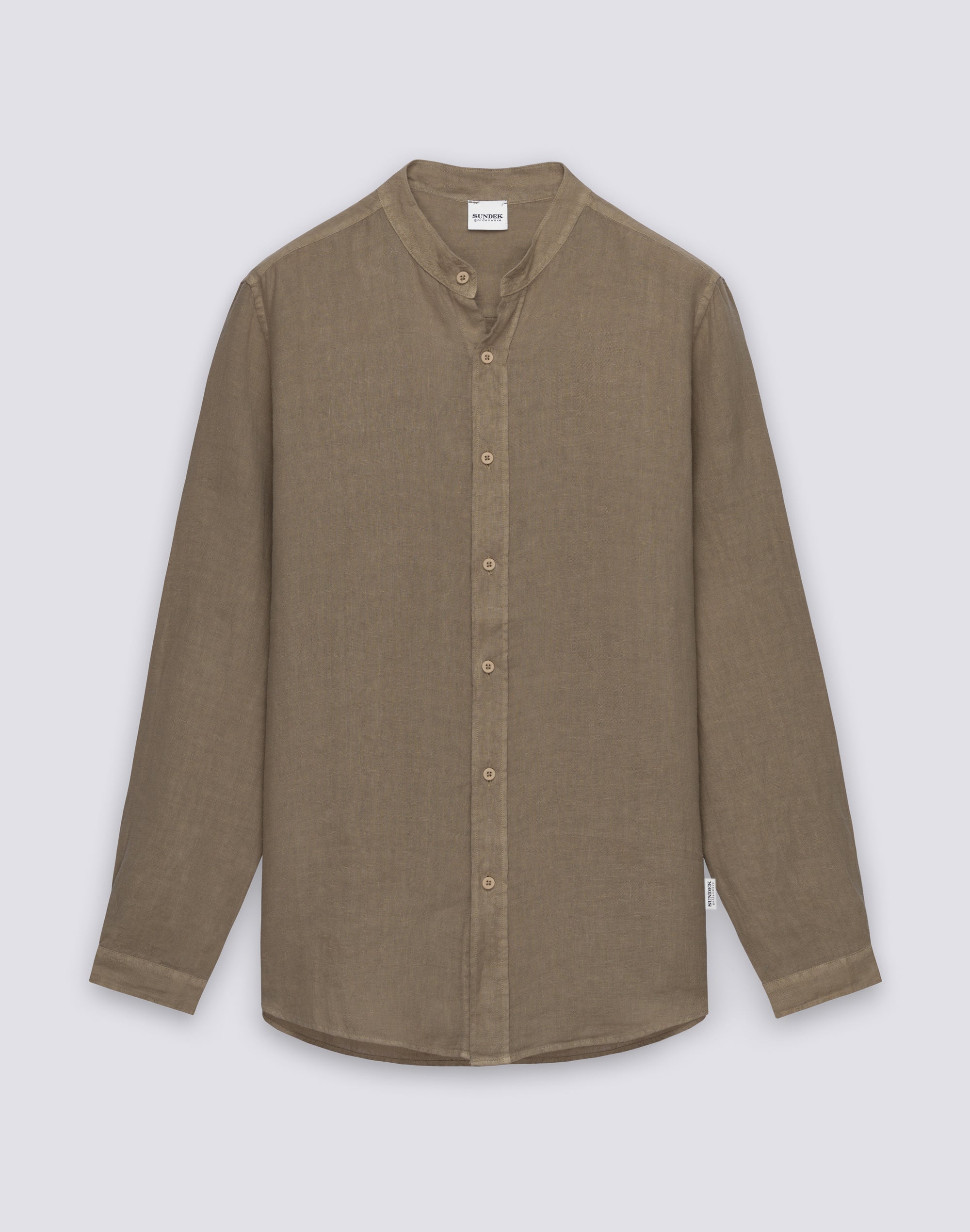 sundek-camicia-uomo-coreana-in-lino-tinto-capo image 1