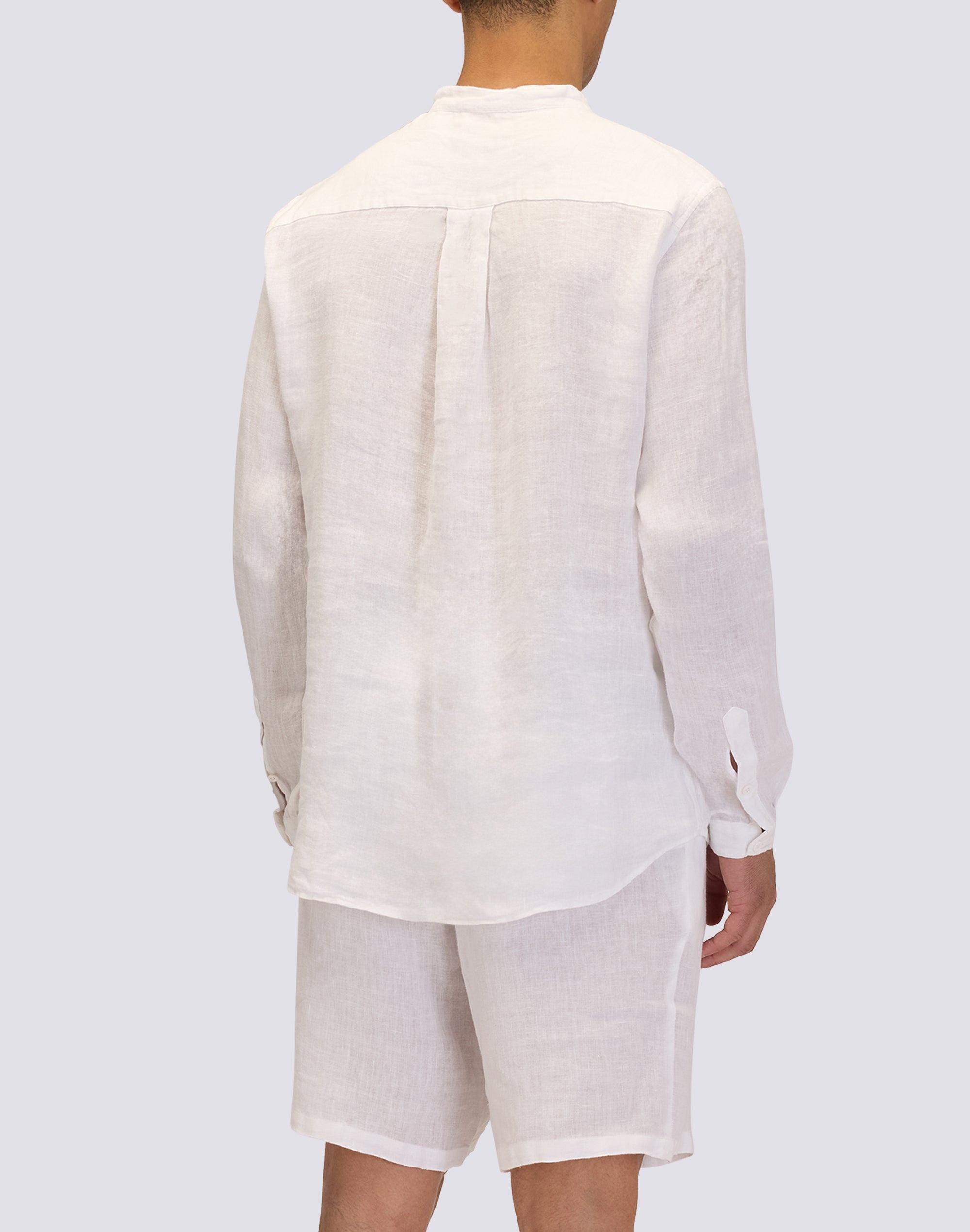 sundek-goldenwave-camicia-uomo-in-lino-tinto-capo-con-collo-alla-coreana-2 image 2