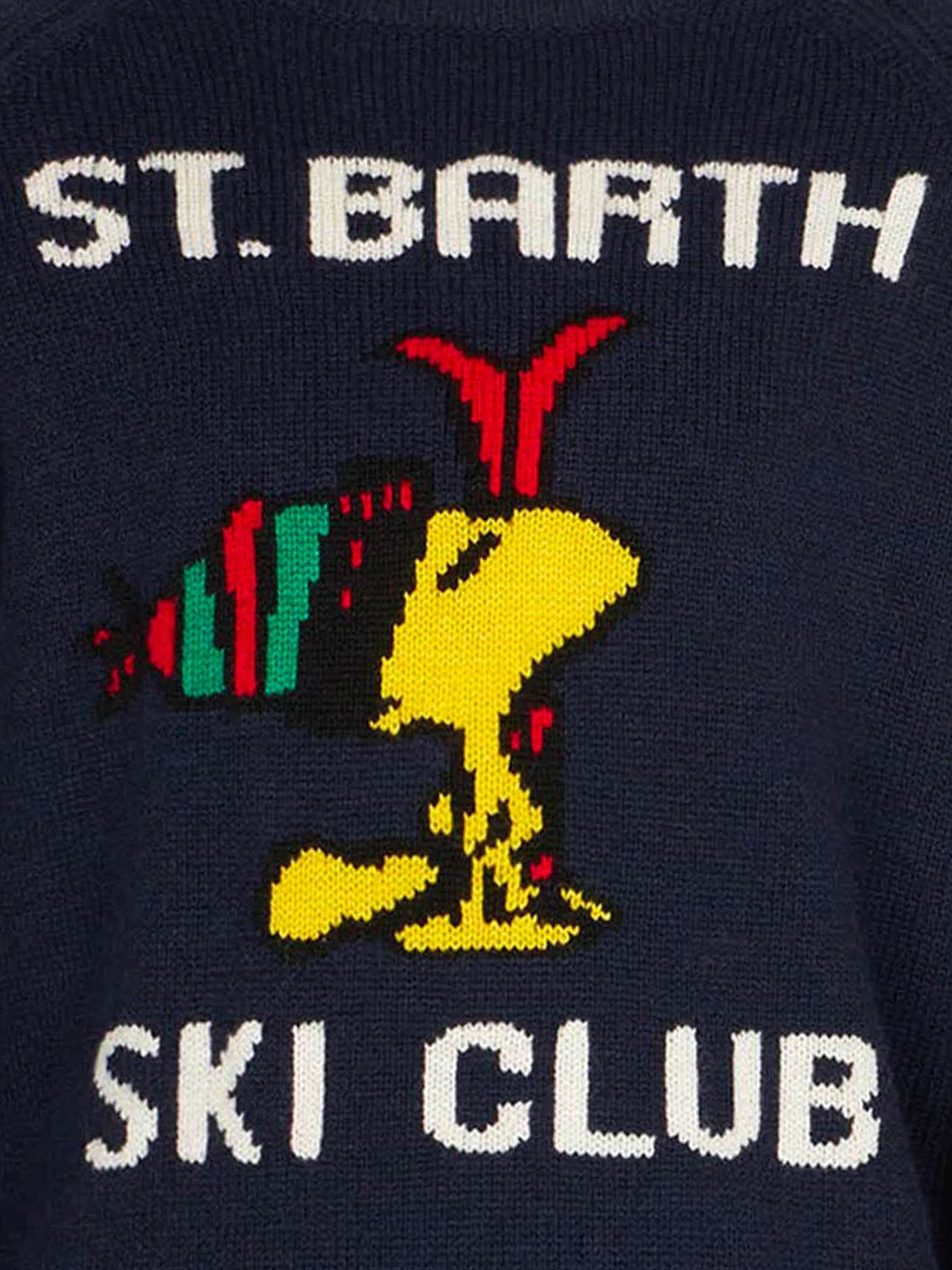 mc2-saint-barth-dou-maglione-bambino-woodstock-peanuts-blu-navy image 2
