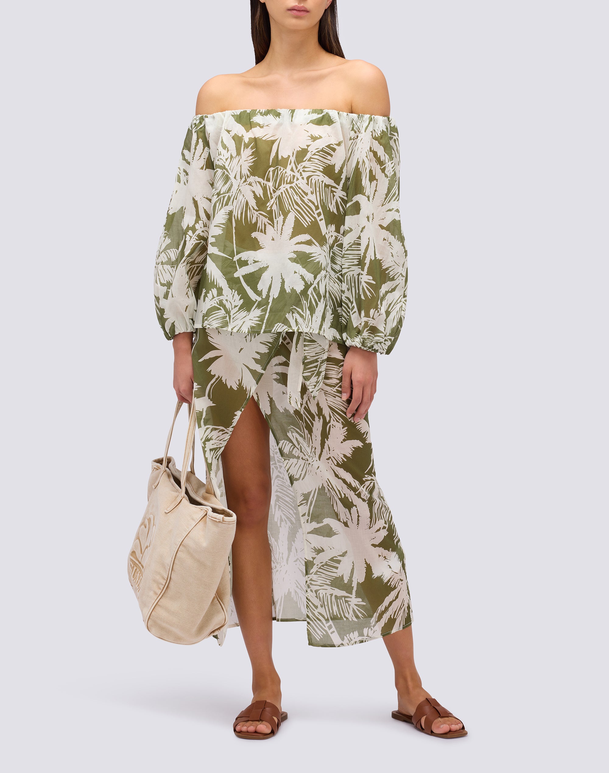 sundek-pareo-donna-in-cotone-voile-stampa-tropic-savana image 4