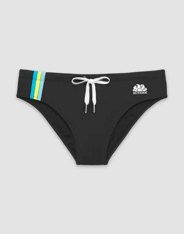 sundek-slip-mare-uomo-con-dettaglio-tricolore-in-nylon-econyl image 1